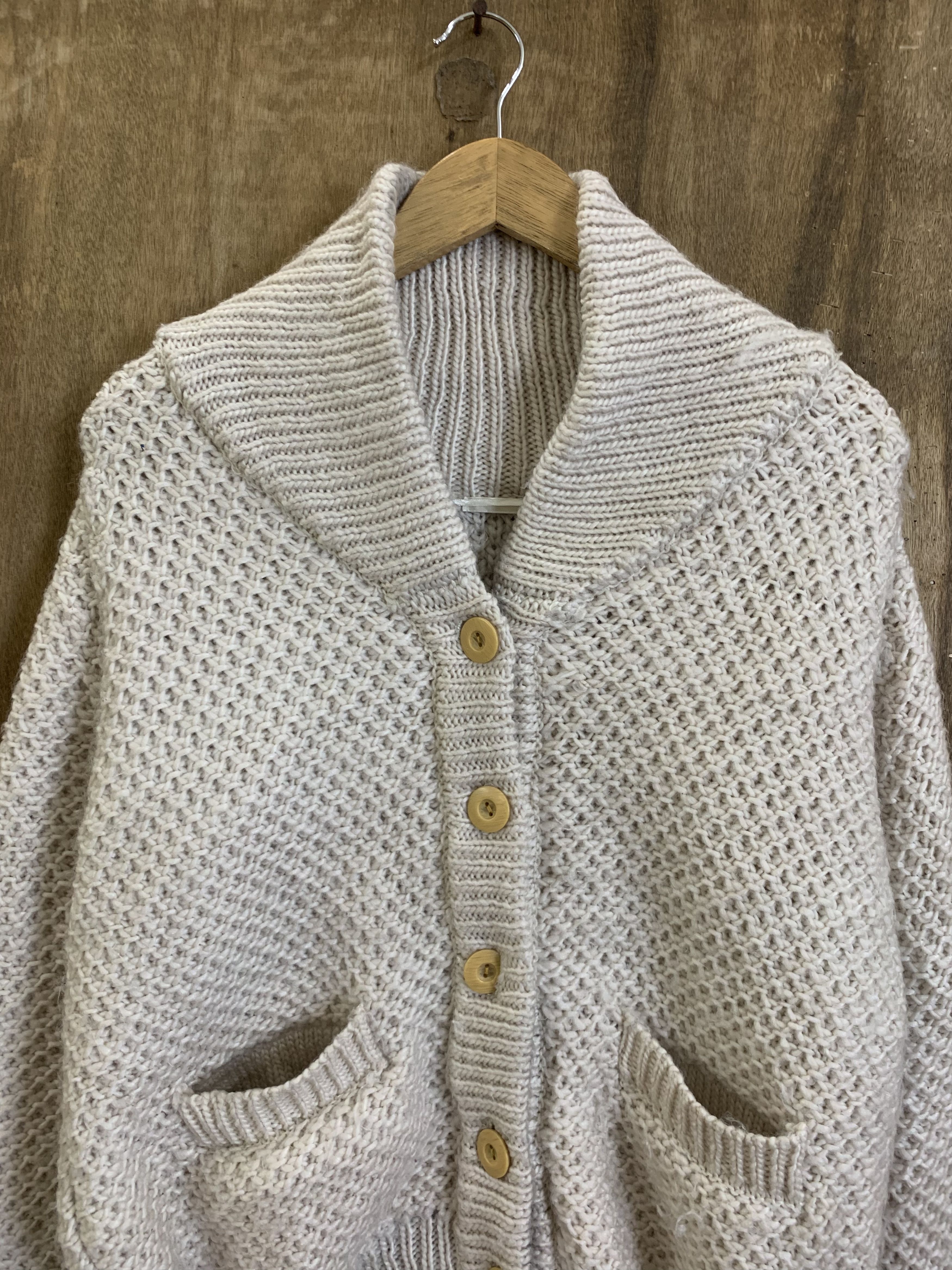 Japanese Brand Cable Knit Cardigan Vintage Japanese Branded Streetwear Size L / US 10 / IT 46 - 4 Thumbnail