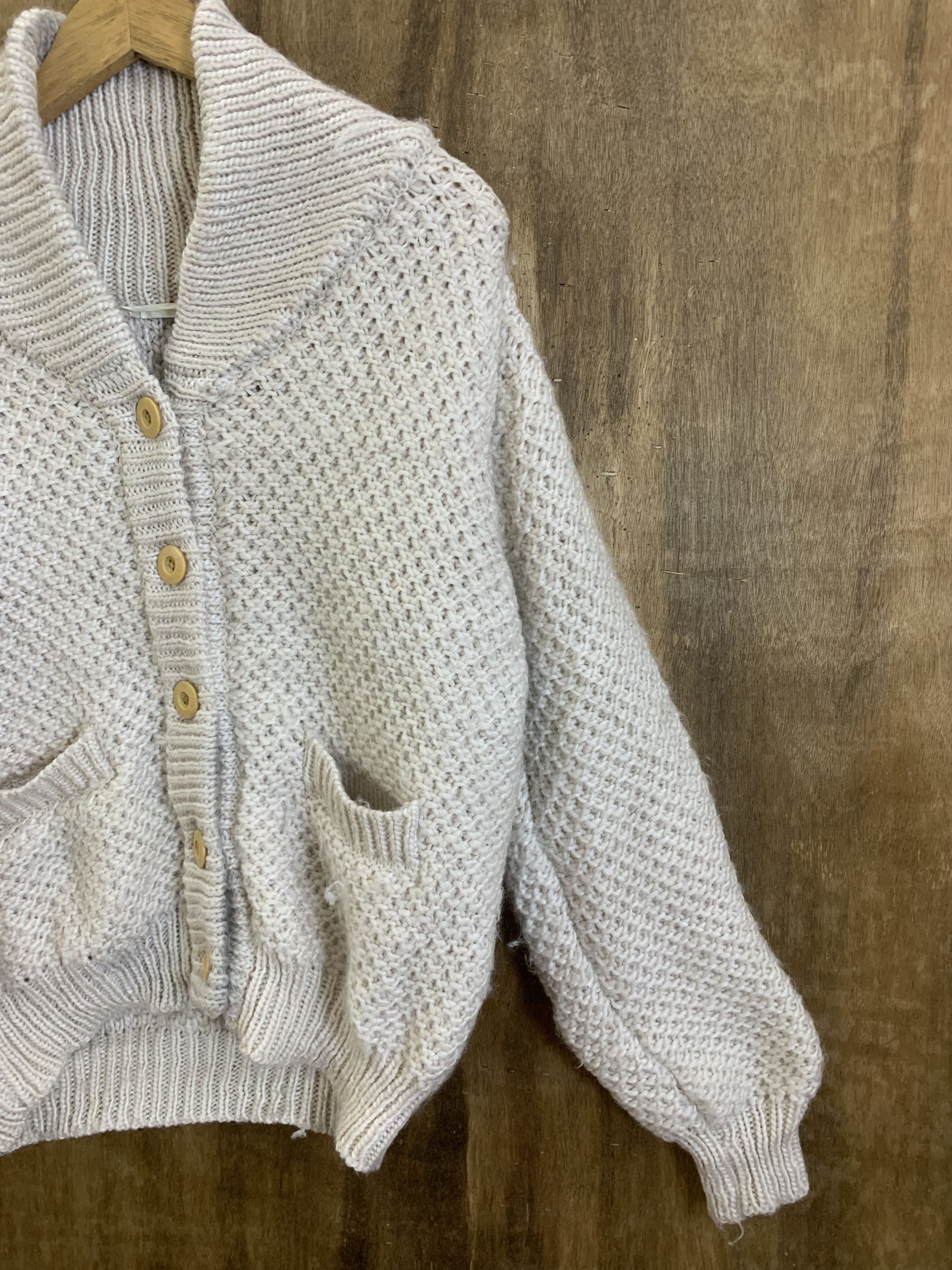 Japanese Brand Cable Knit Cardigan Vintage Japanese Branded Streetwear Size L / US 10 / IT 46 - 7 Thumbnail