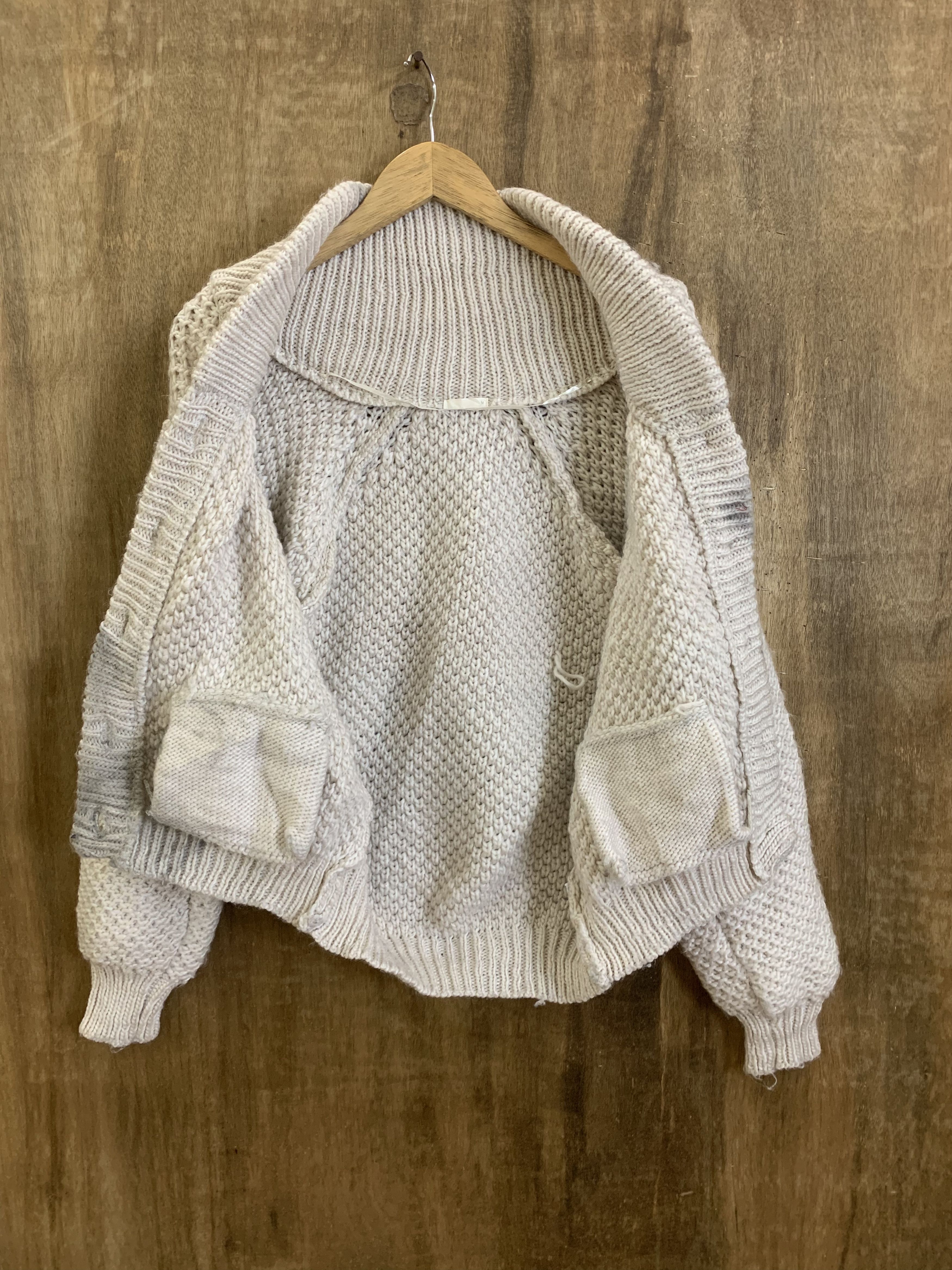 Japanese Brand Cable Knit Cardigan Vintage Japanese Branded Streetwear Size L / US 10 / IT 46 - 9 Thumbnail