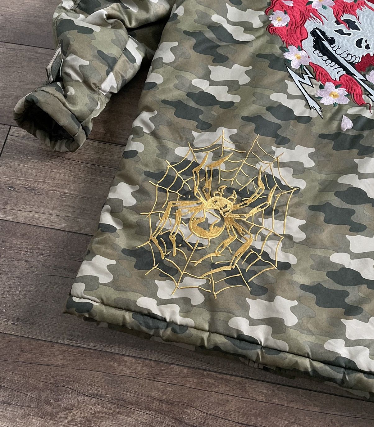 Christian Audigier RARE Ed Hardy Audigier Insulated Camo Parka Jacket Skull Size US L / EU 52-54 / 3 - 12 Thumbnail