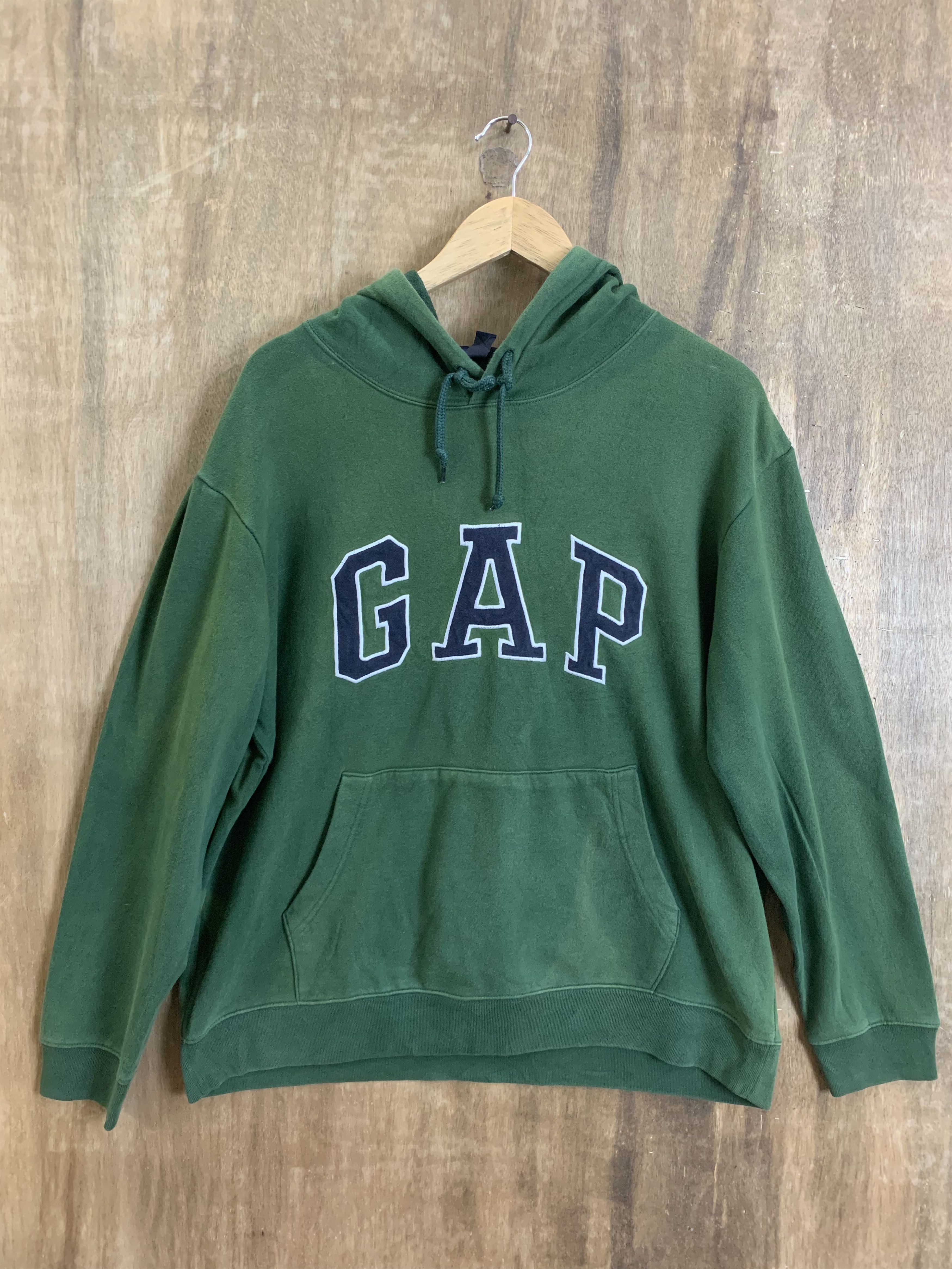 Gap Hoodies Gap Limited Embrioded Spellout Faded Green Vintage Size US XL / EU 56 / 4 - 7 Thumbnail