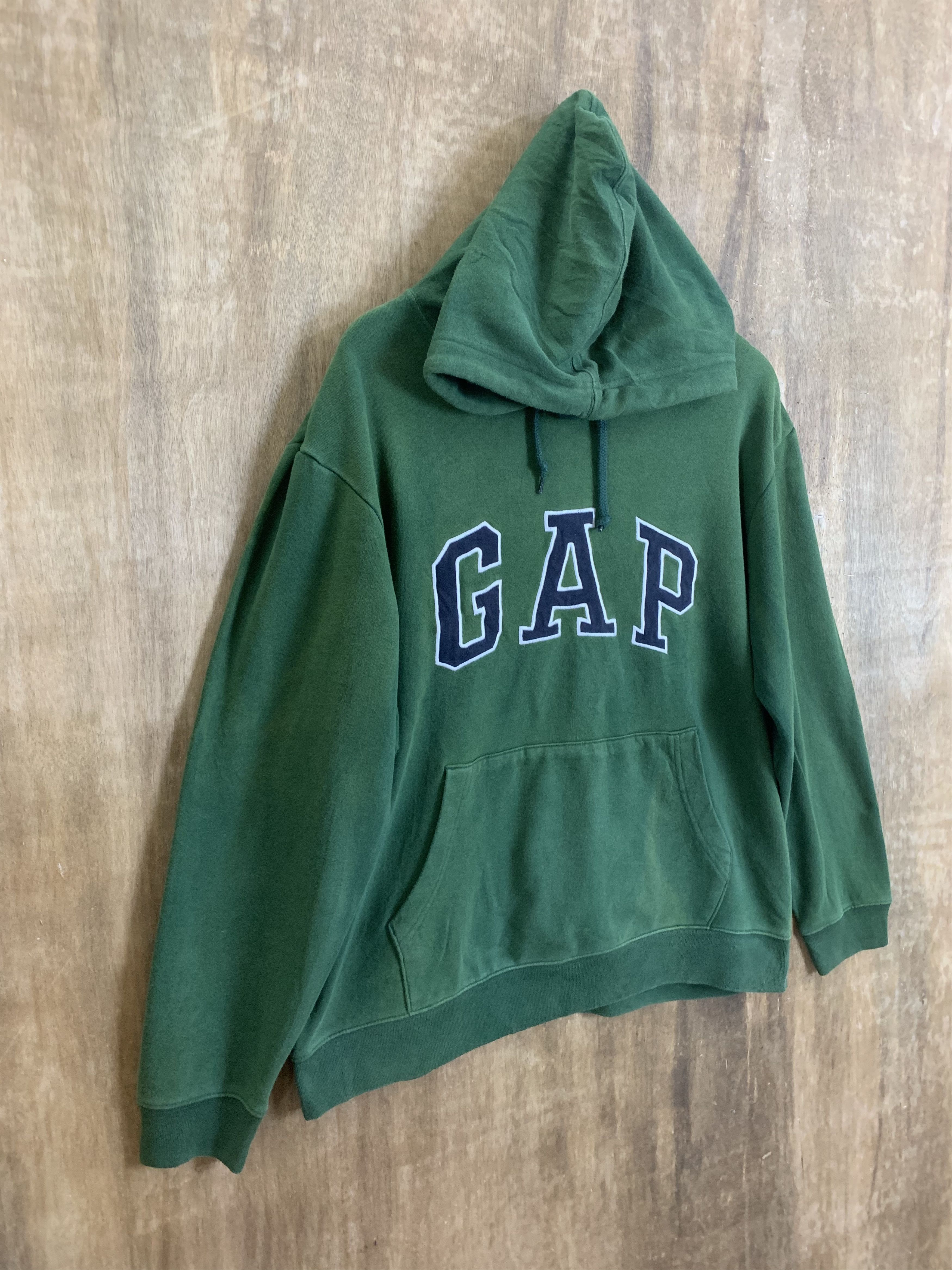 Gap Hoodies Gap Limited Embrioded Spellout Faded Green Vintage Size US XL / EU 56 / 4 - 4 Thumbnail
