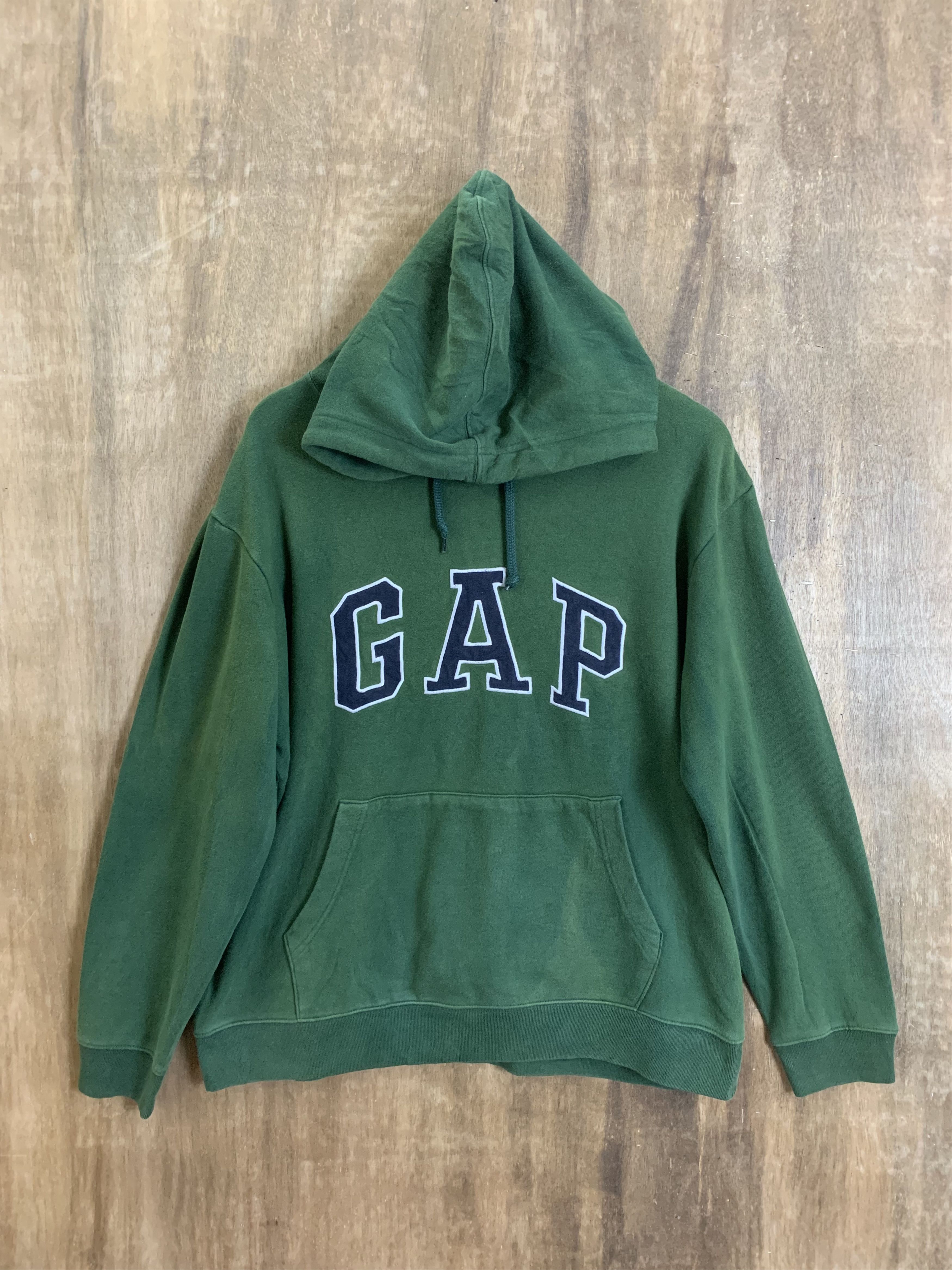 Gap Hoodies Gap Limited Embrioded Spellout Faded Green Vintage Size US XL / EU 56 / 4 - 1 Thumbnail