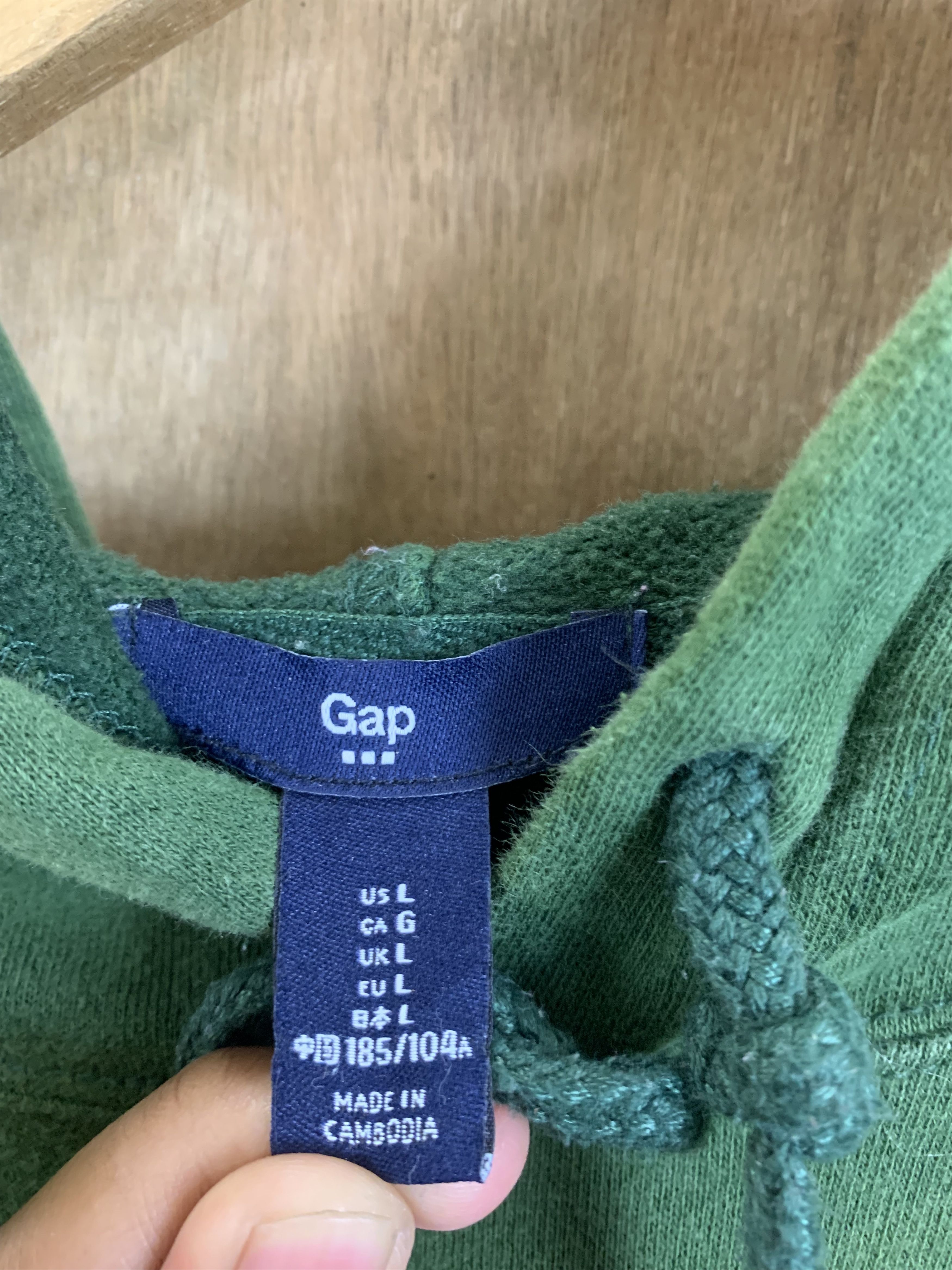 Gap Hoodies Gap Limited Embrioded Spellout Faded Green Vintage Size US XL / EU 56 / 4 - 15 Thumbnail
