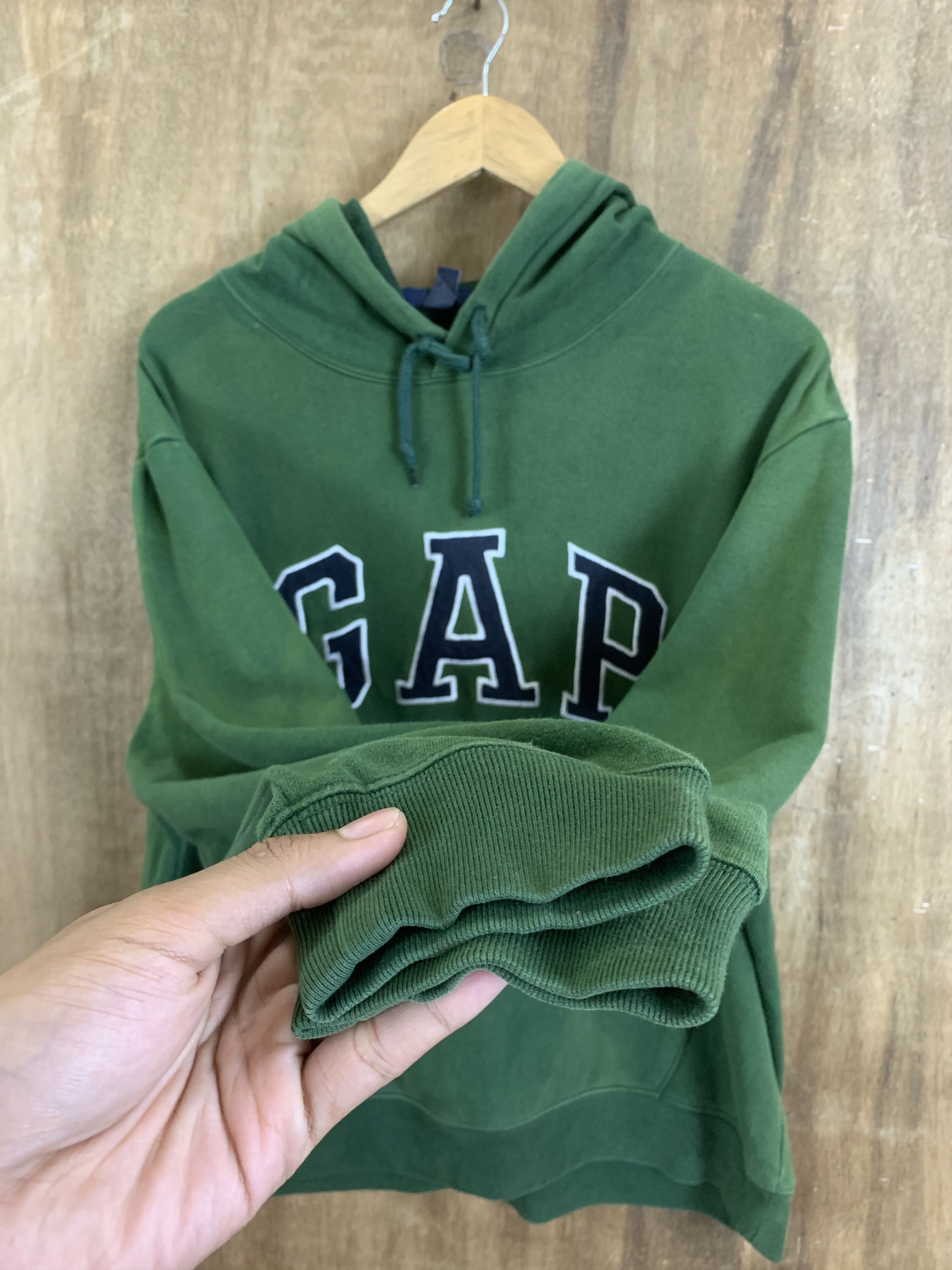 Gap Hoodies Gap Limited Embrioded Spellout Faded Green Vintage Size US XL / EU 56 / 4 - 8 Thumbnail