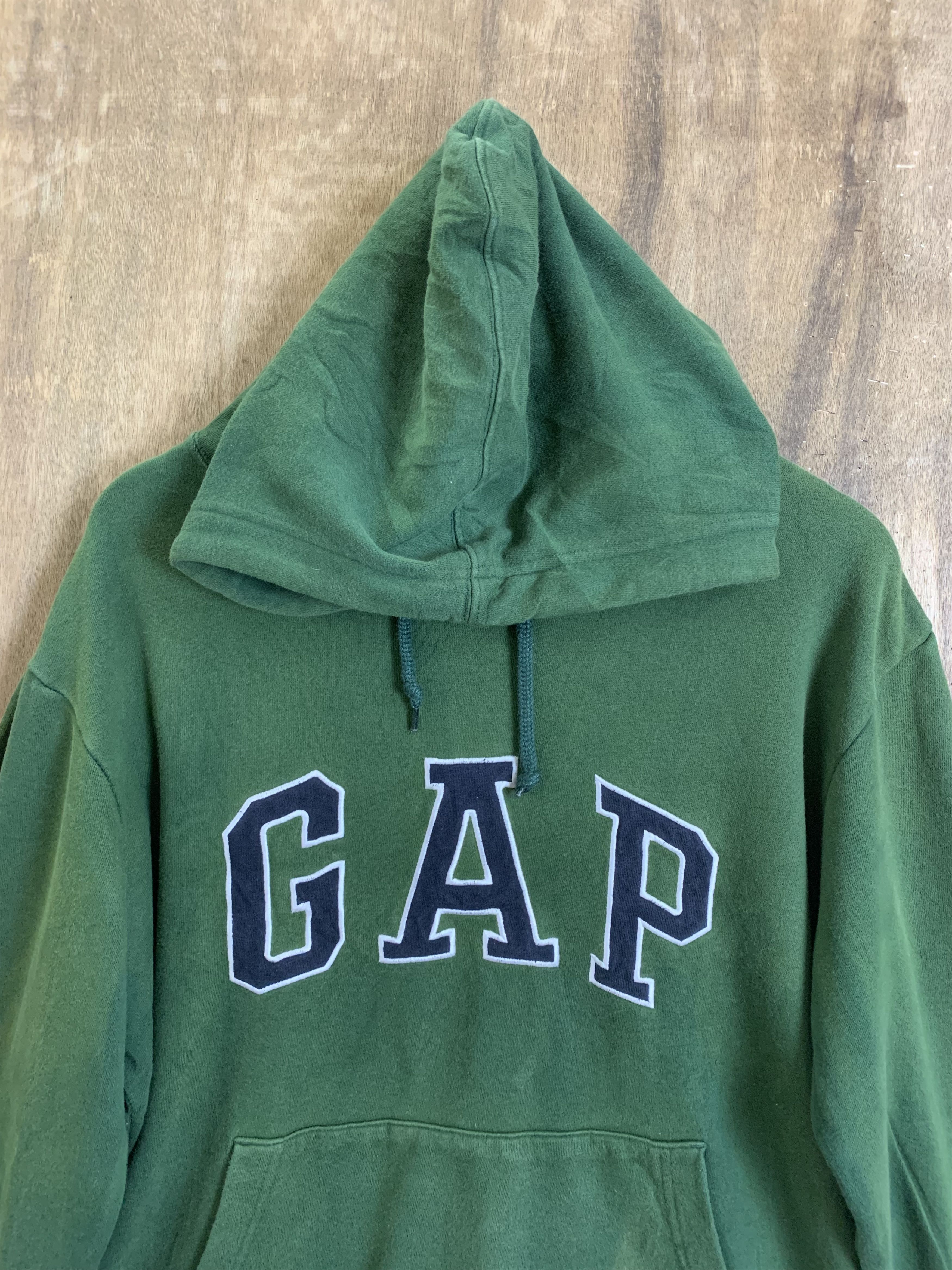 Gap Hoodies Gap Limited Embrioded Spellout Faded Green Vintage Size US XL / EU 56 / 4 - 3 Thumbnail