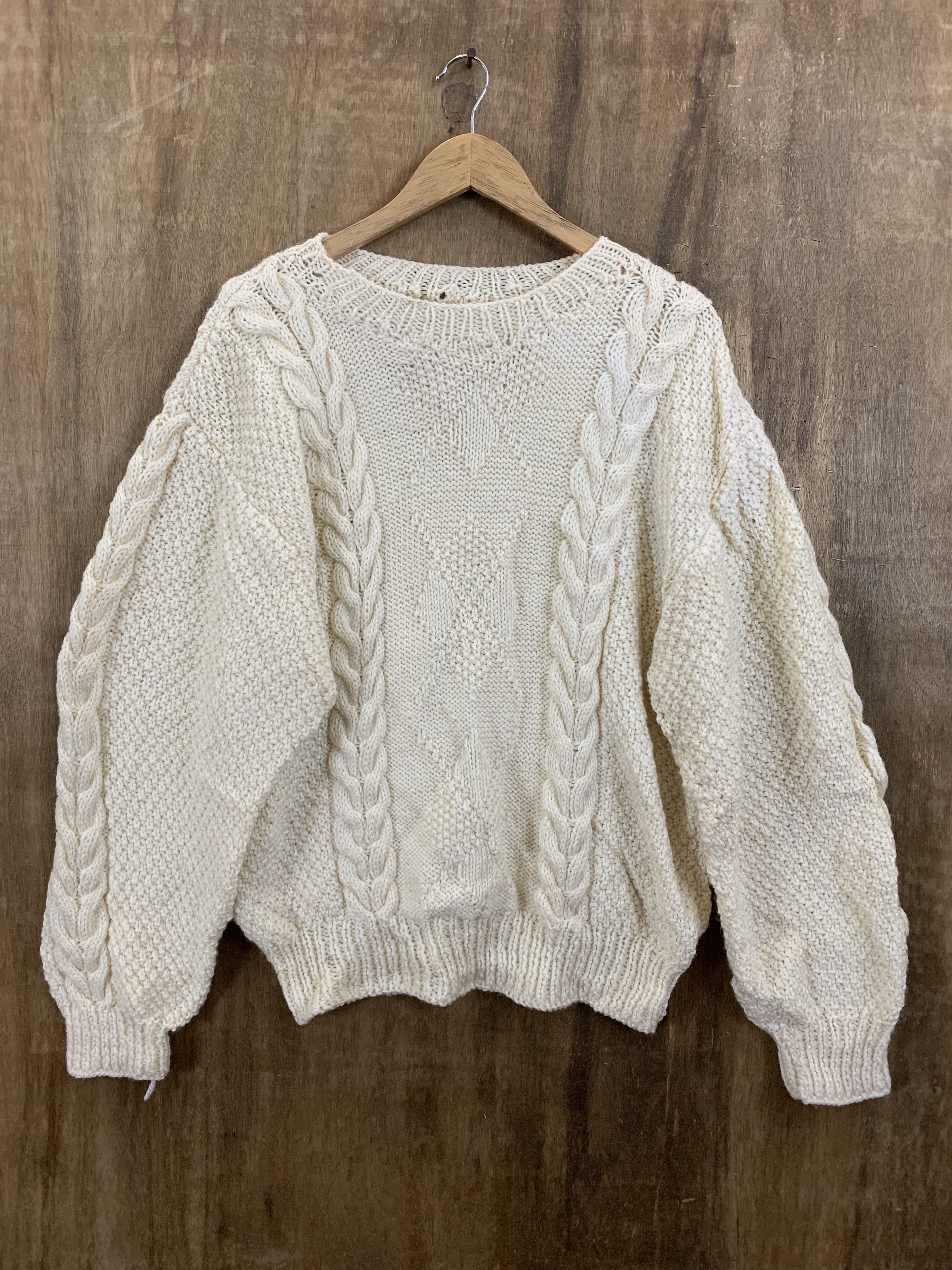 Homespun Knitwear Cable Knitwear Japanese Branded Vintage Style Womenswear Size L / US 10 / IT 46 - 1 Thumbnail