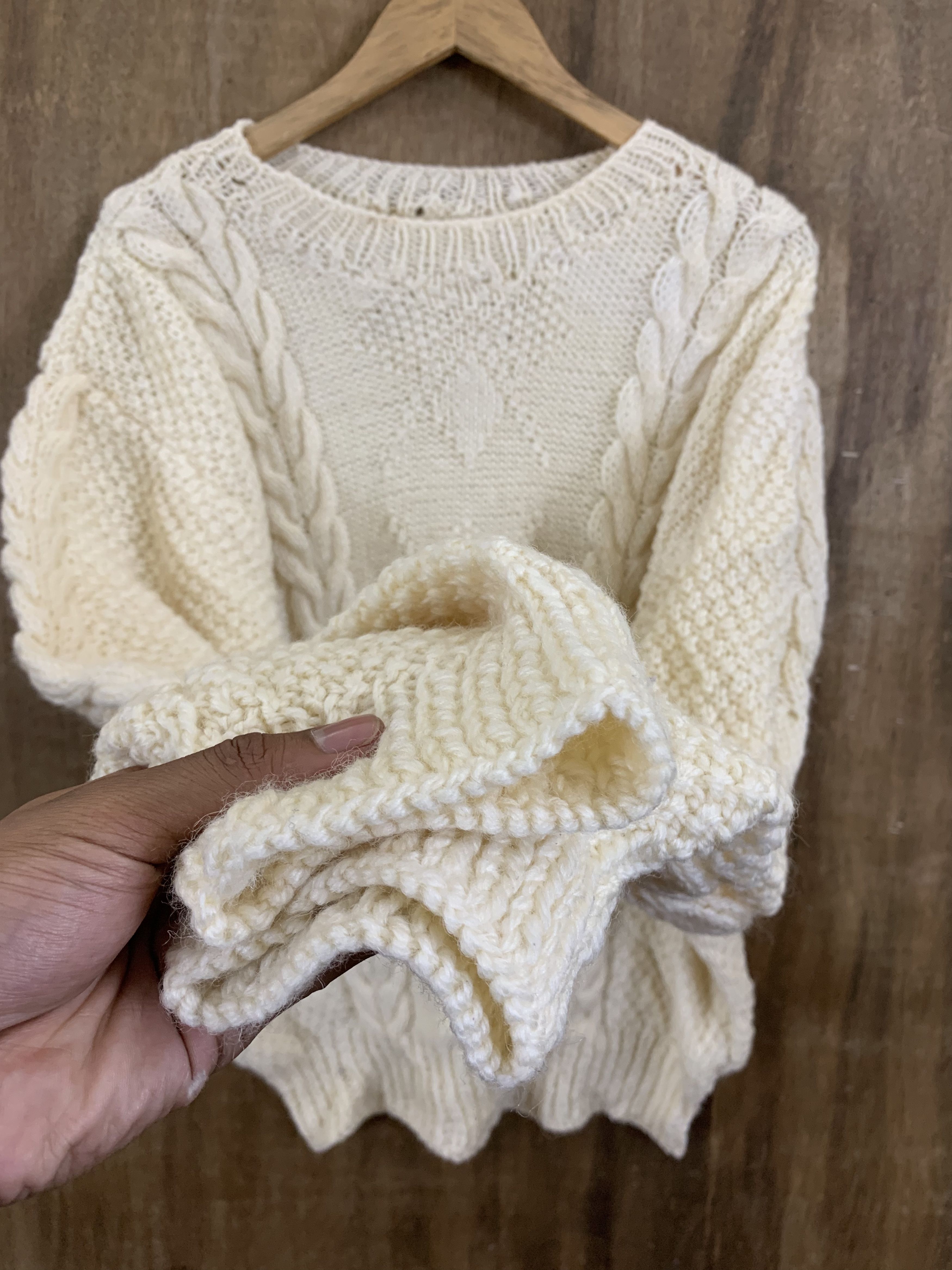 Homespun Knitwear Cable Knitwear Japanese Branded Vintage Style Womenswear Size L / US 10 / IT 46 - 7 Thumbnail