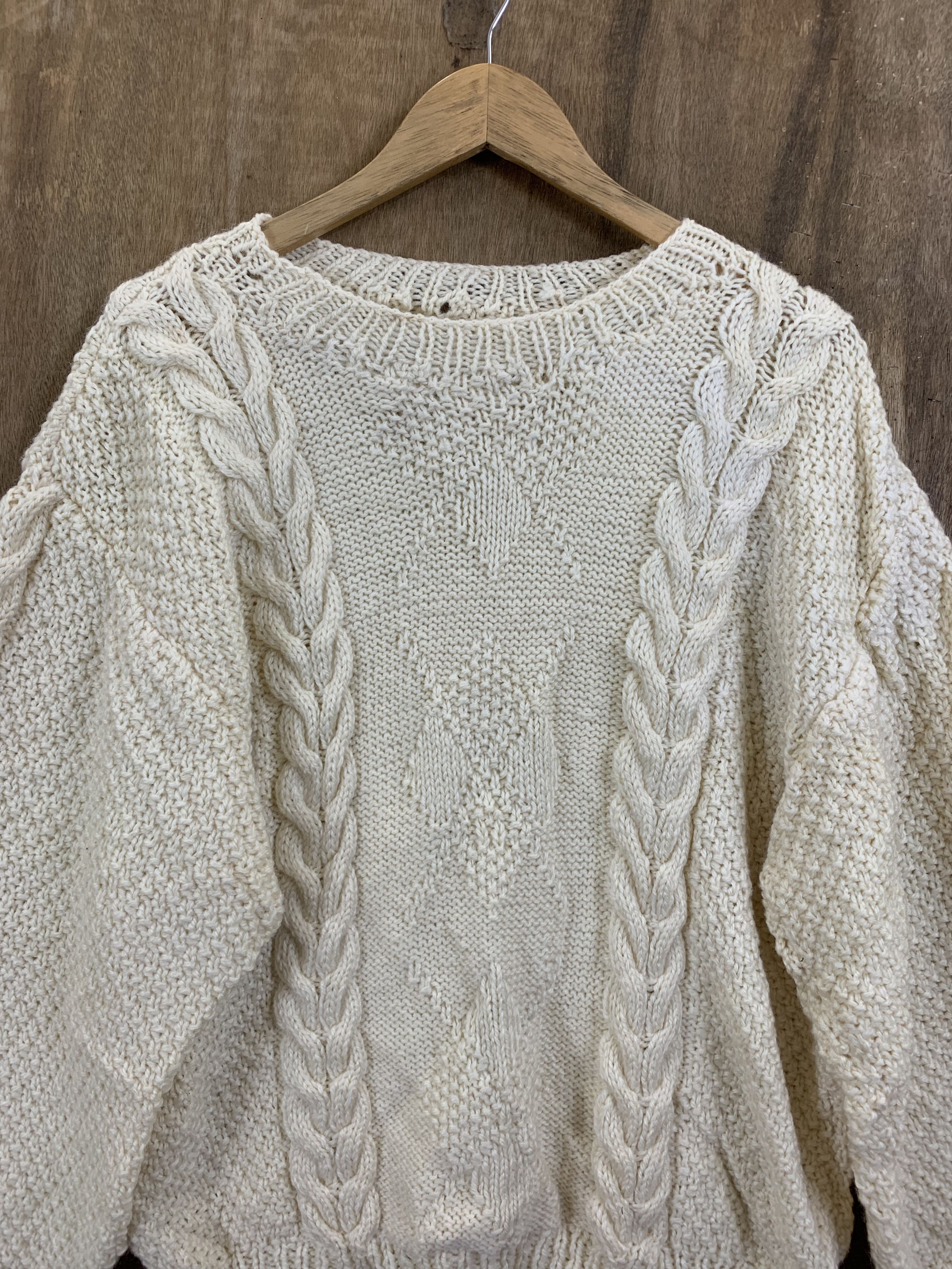 Homespun Knitwear Cable Knitwear Japanese Branded Vintage Style Womenswear Size L / US 10 / IT 46 - 3 Thumbnail