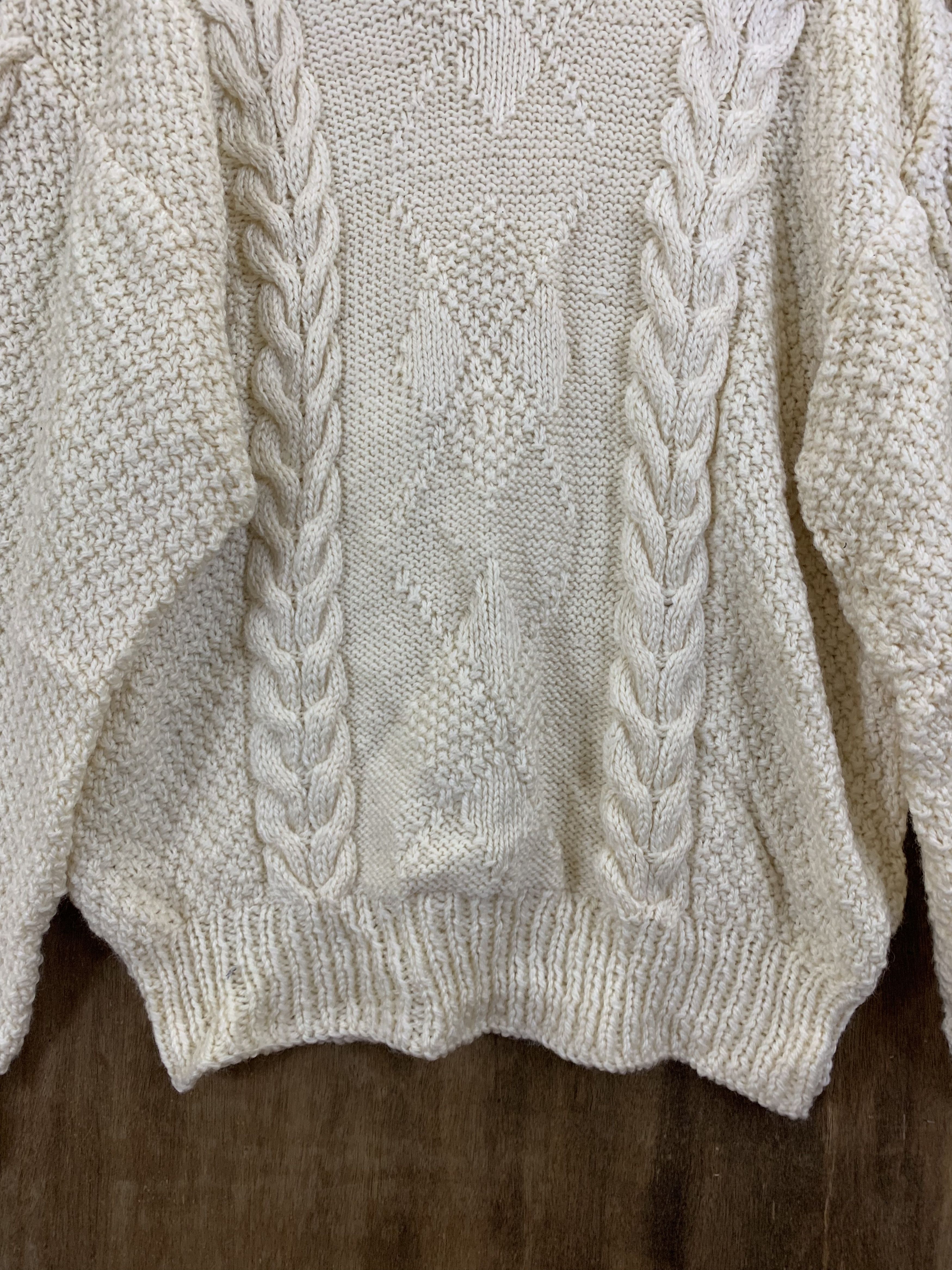 Homespun Knitwear Cable Knitwear Japanese Branded Vintage Style Womenswear Size L / US 10 / IT 46 - 4 Thumbnail