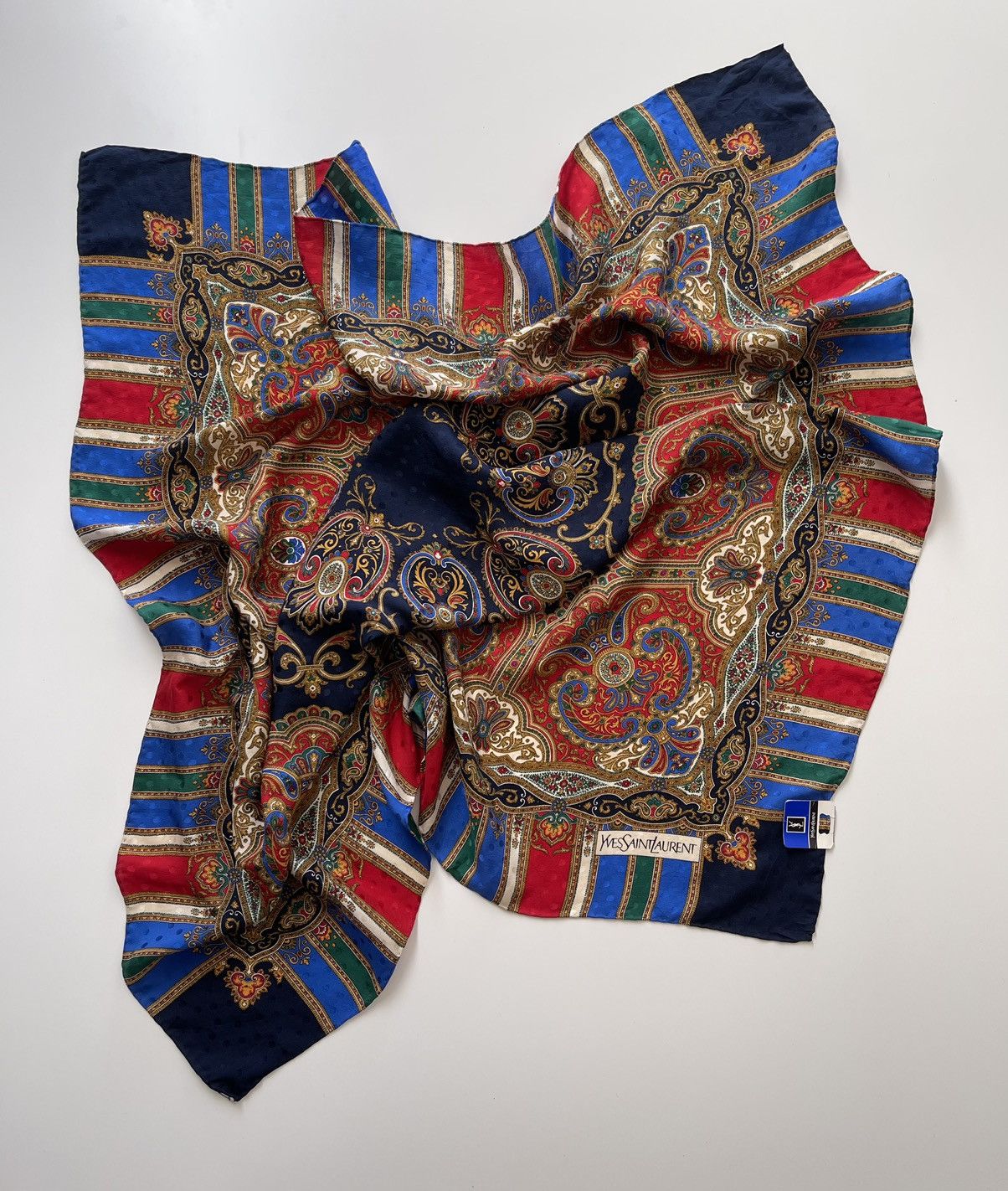 Yves Saint Laurent YSL Luxury Silk Scarves Size ONE SIZE - 3 Thumbnail
