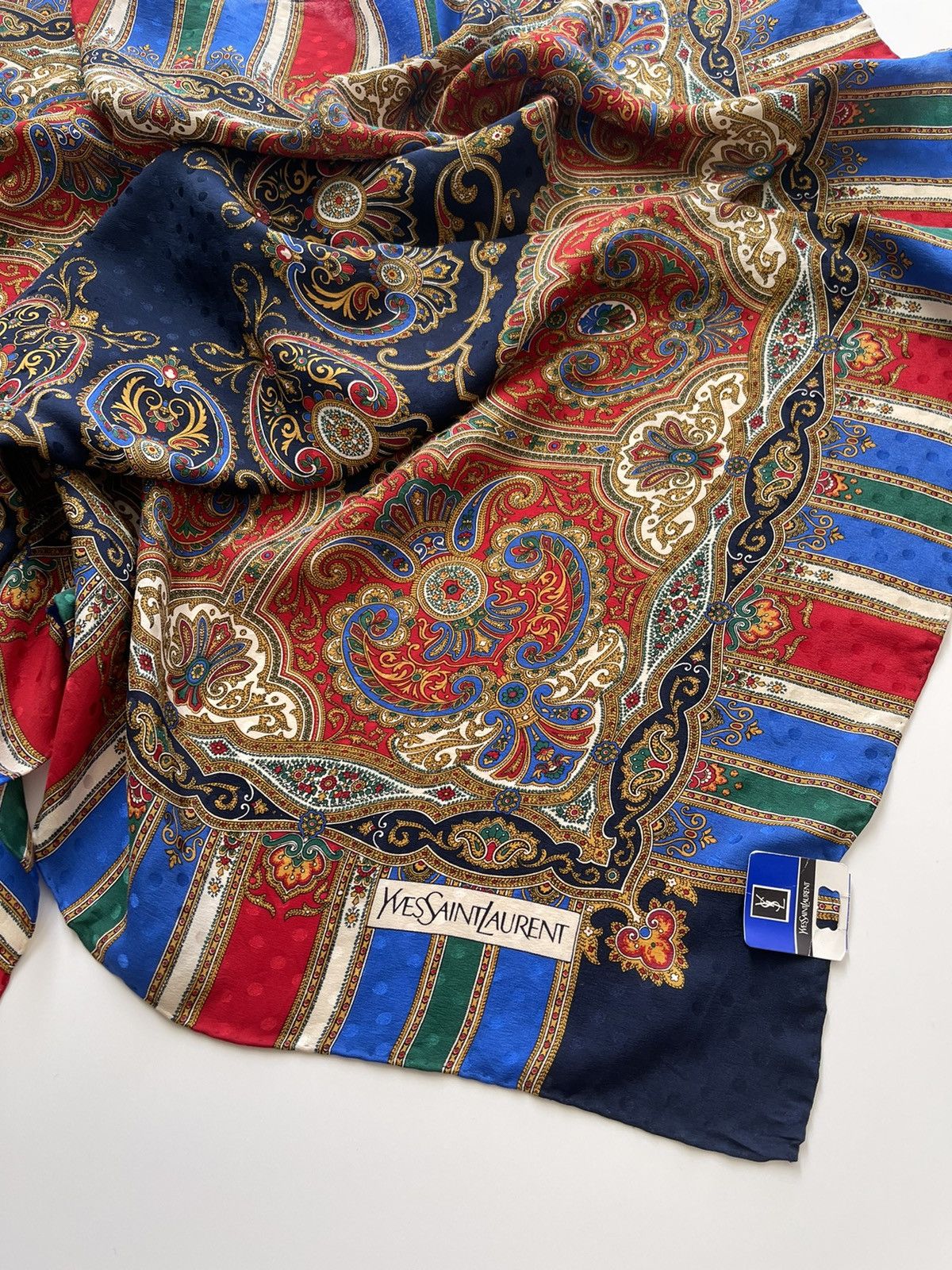 Yves Saint Laurent YSL Luxury Silk Scarves Size ONE SIZE - 6 Thumbnail