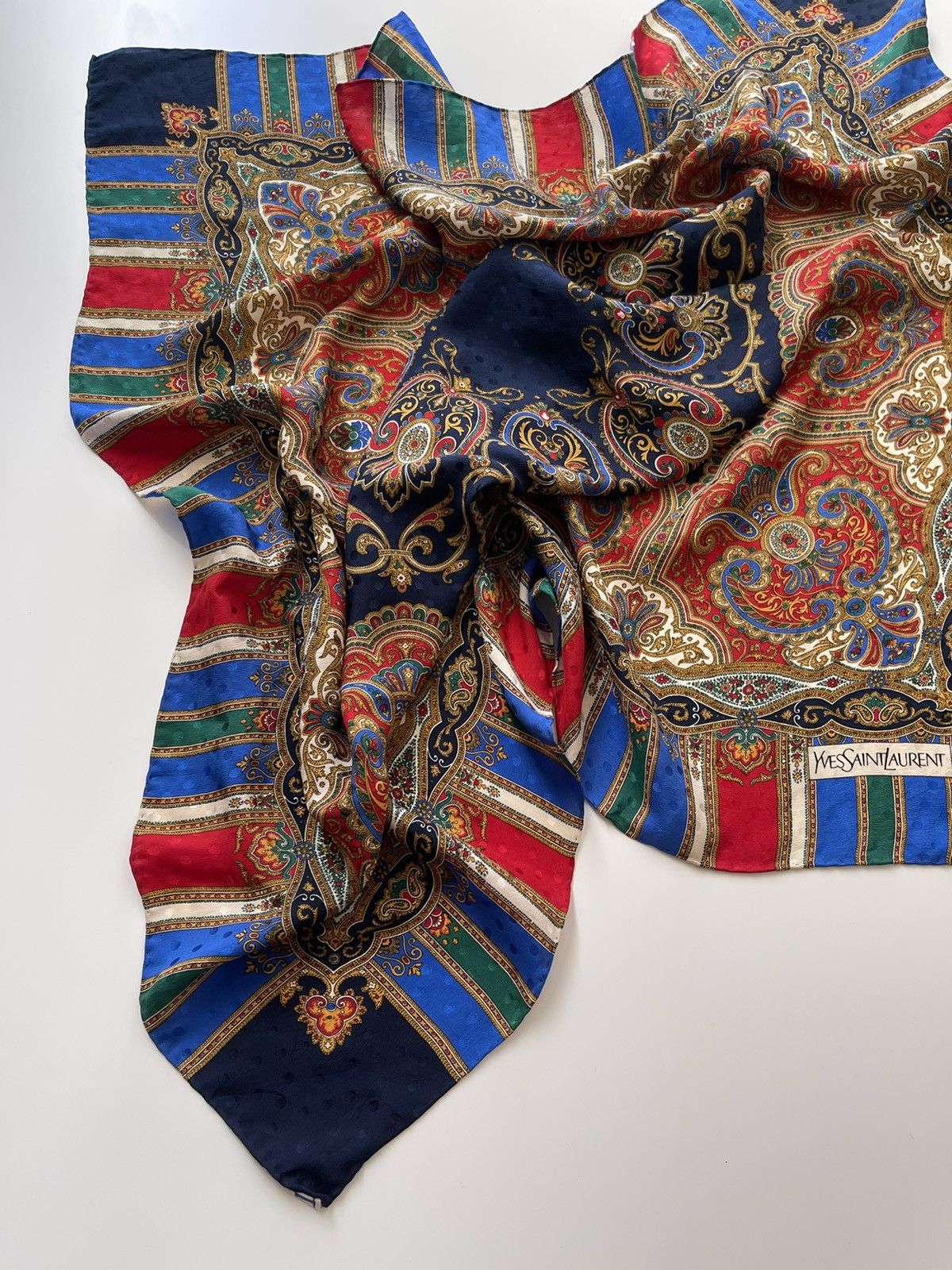 Yves Saint Laurent YSL Luxury Silk Scarves Size ONE SIZE - 7 Thumbnail
