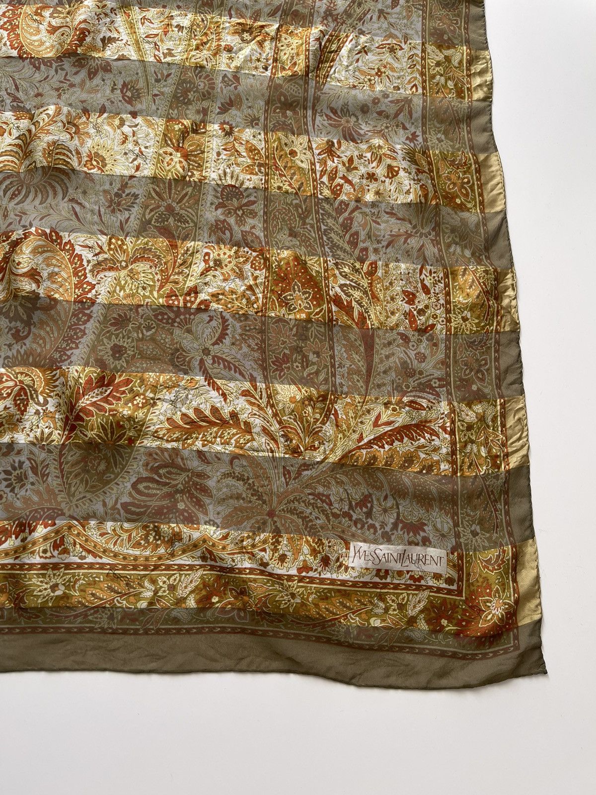 Yves Saint Laurent YSL Luxury Silk Scarves Size ONE SIZE - 7 Thumbnail