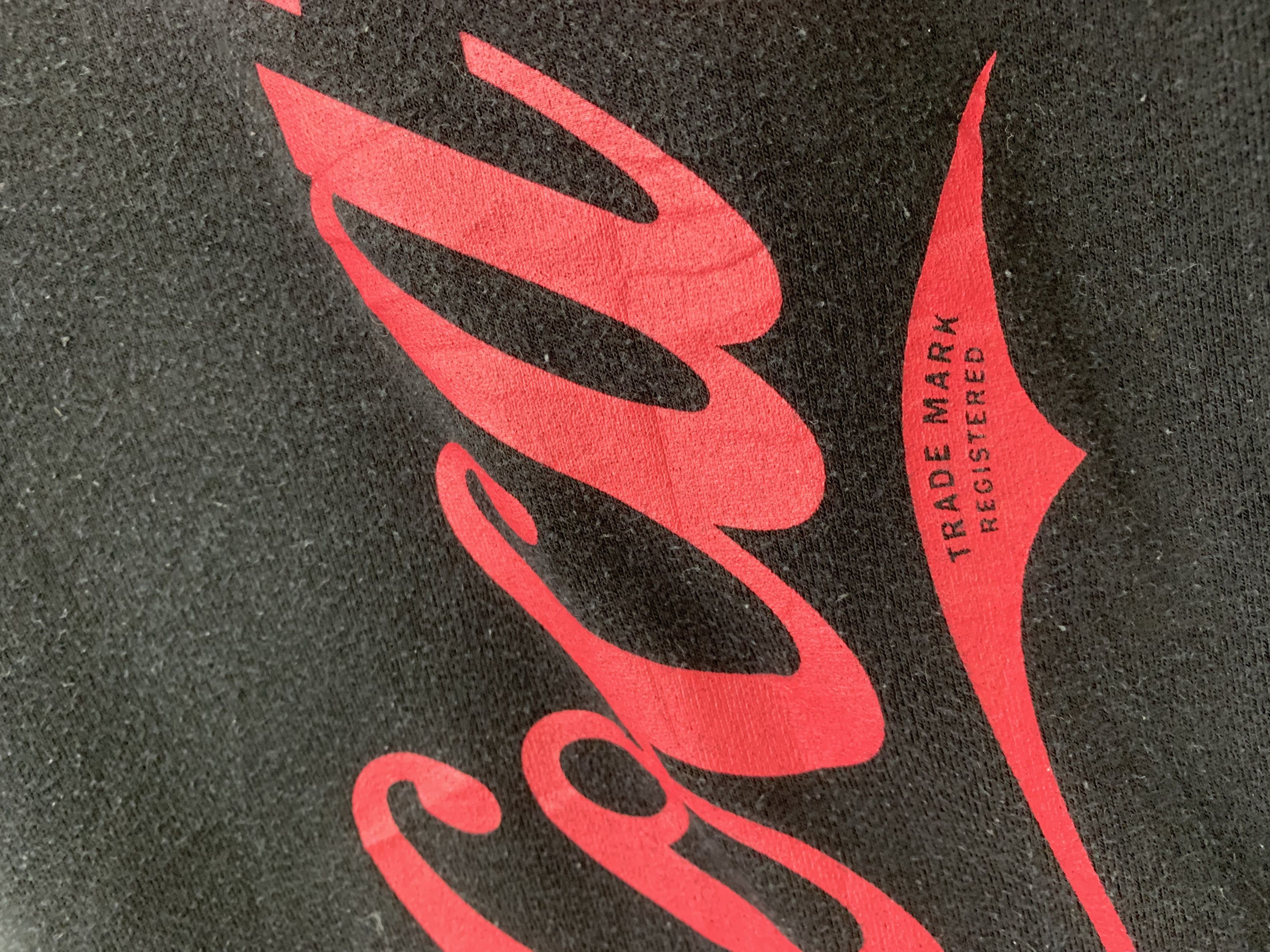Coca Cola Sweatshirts Coca Cola Vintage Streetwear Black Big Logo Size US M / EU 48-50 / 2 - 3 Thumbnail