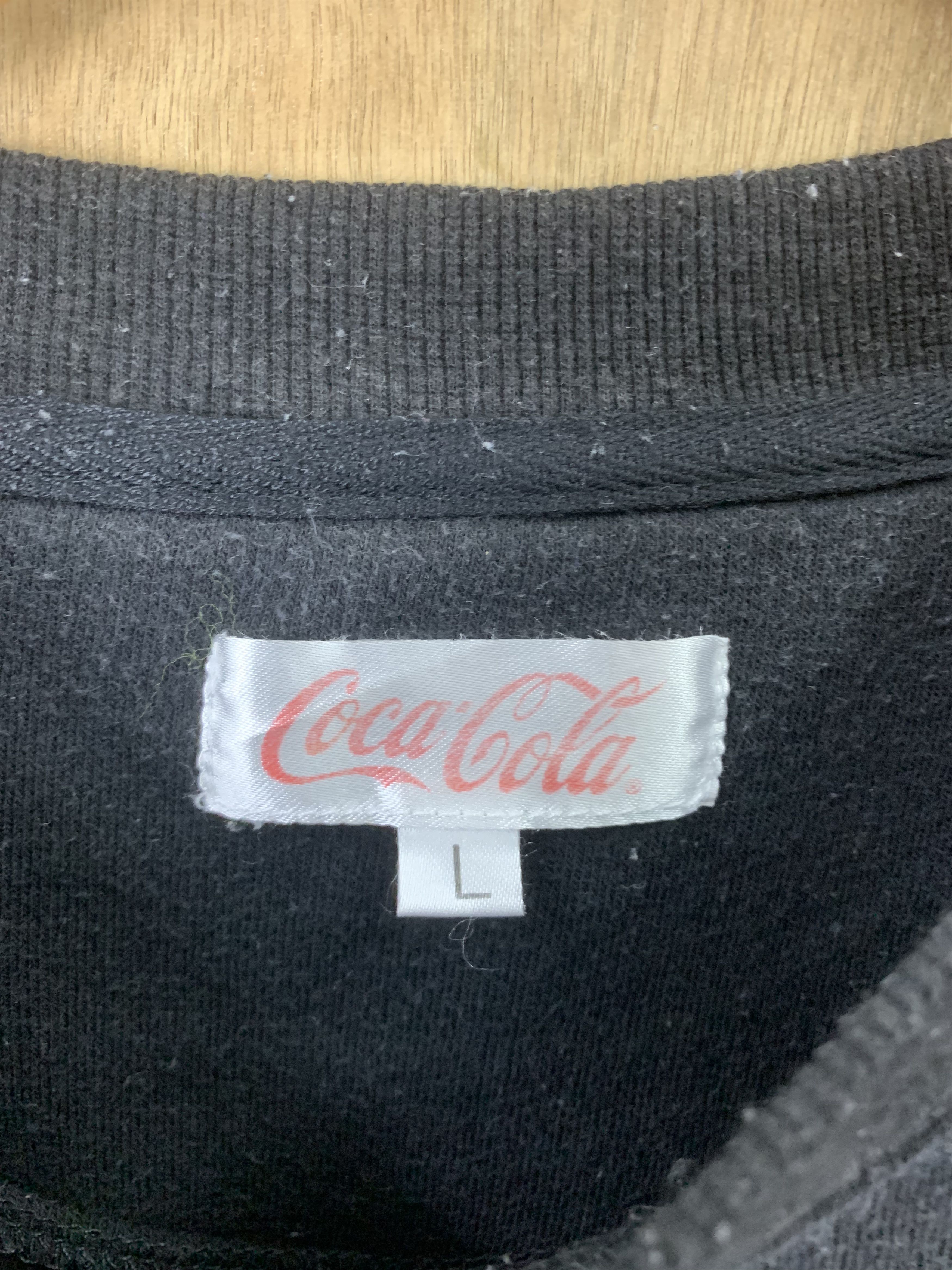 Coca Cola Sweatshirts Coca Cola Vintage Streetwear Black Big Logo Size US M / EU 48-50 / 2 - 5 Thumbnail