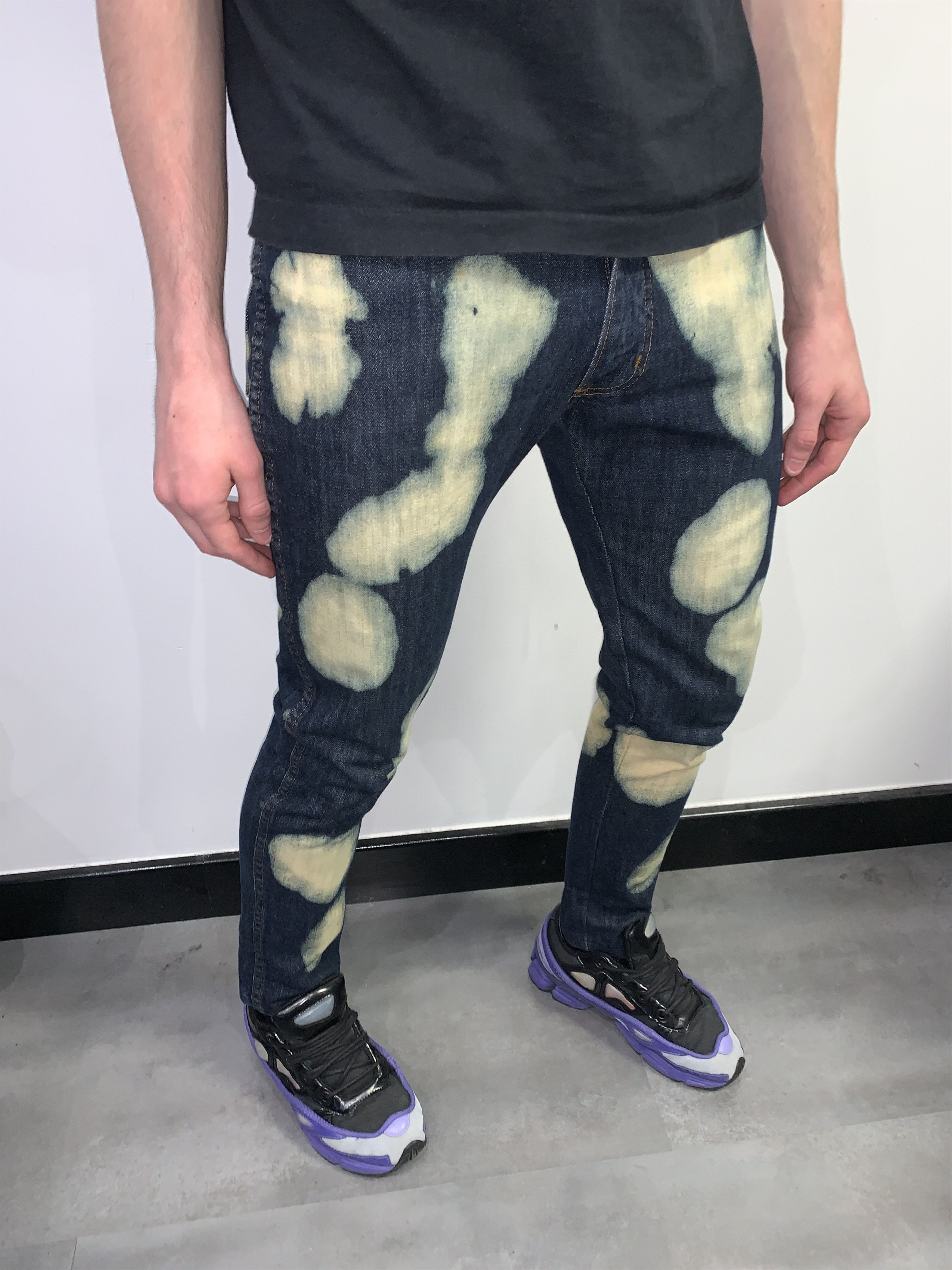 Levi's Custom Made Bleached Wrangler Denim Pants Size US 30 / EU 46 - 2 Thumbnail