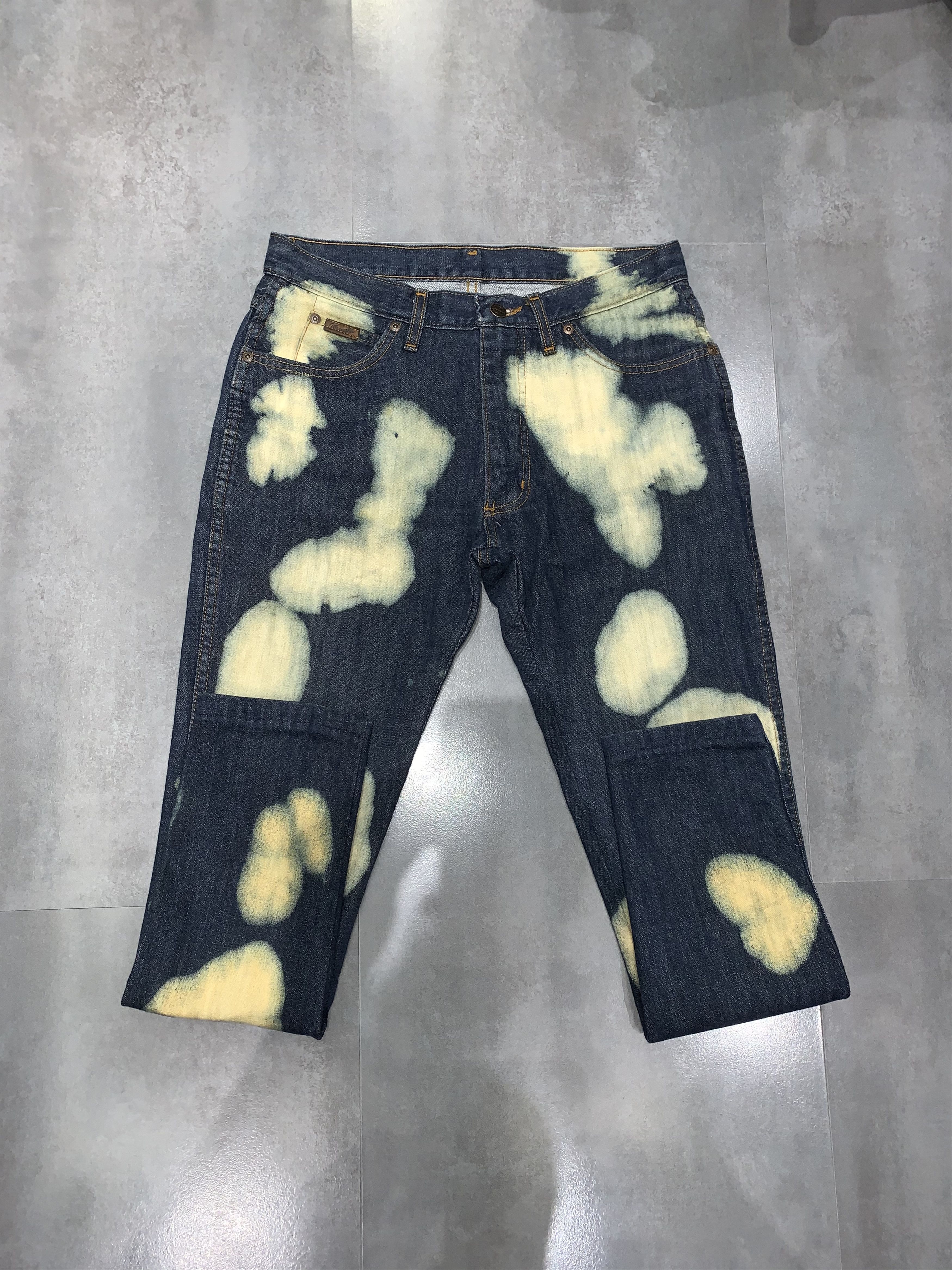Levi's Custom Made Bleached Wrangler Denim Pants Size US 30 / EU 46 - 6 Thumbnail