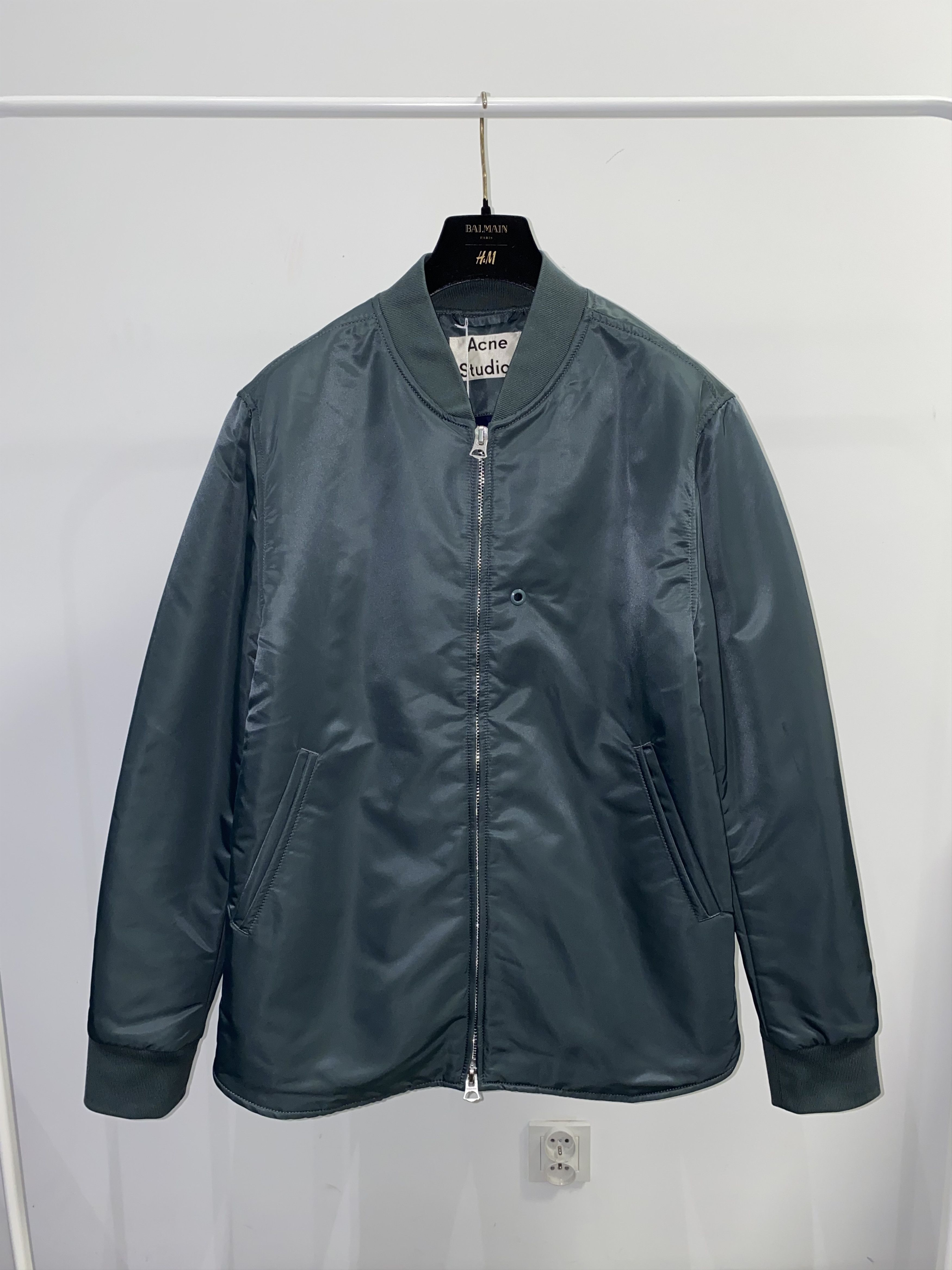 Acne Studios DSWT! SS18 Acne Studios Mylon Shine Nylon Bomber Jacket Size US M / EU 48-50 / 2 - 4 Thumbnail