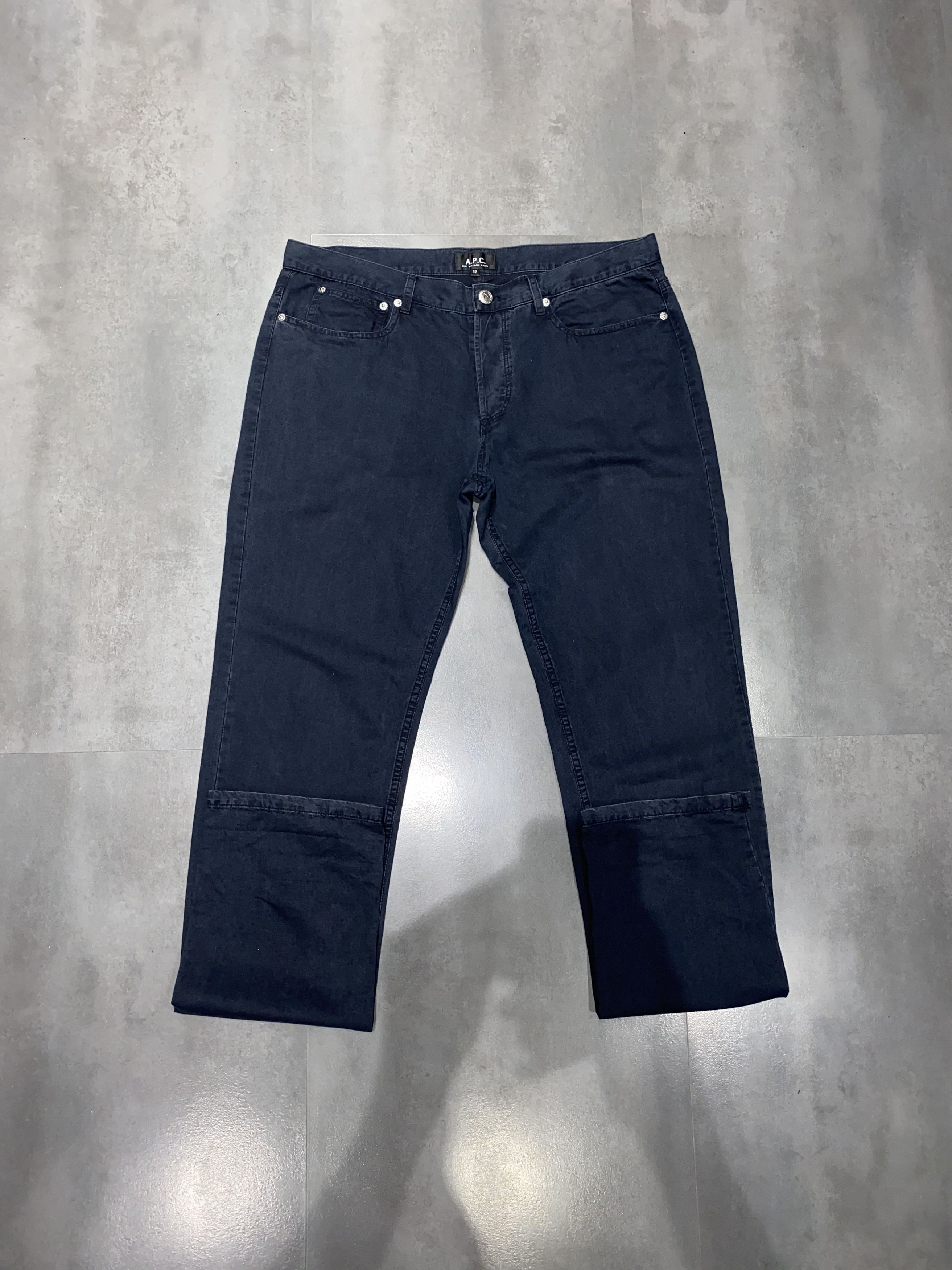 A.P.C. A.P.C. Washed Dark Blue Casual Pants Size US 34 / EU 50 - 8 Thumbnail