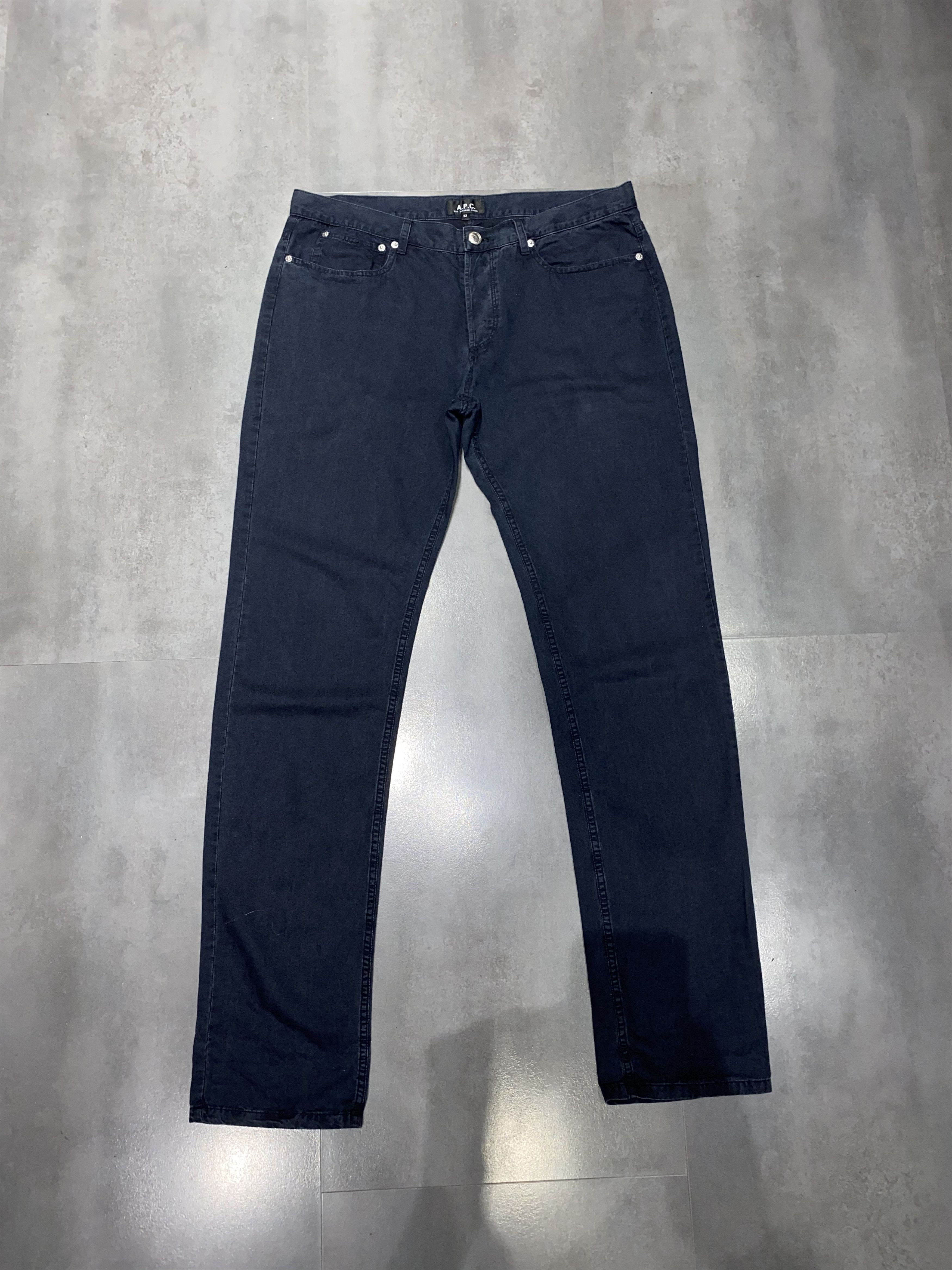 A.P.C. A.P.C. Washed Dark Blue Casual Pants Size US 34 / EU 50 - 7 Thumbnail