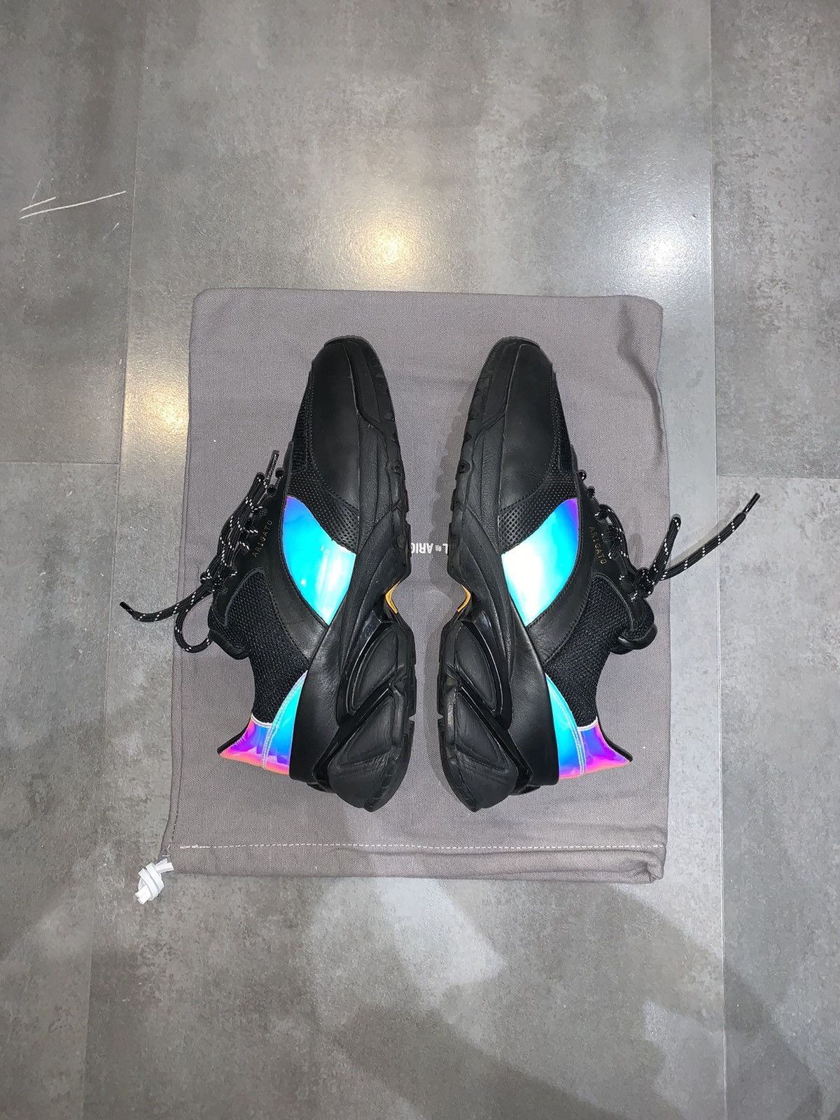 Axel Arigato SS19 Axel Arigato Tech Runner In Rainbow Black Size US 7 / EU 40 - 3 Thumbnail