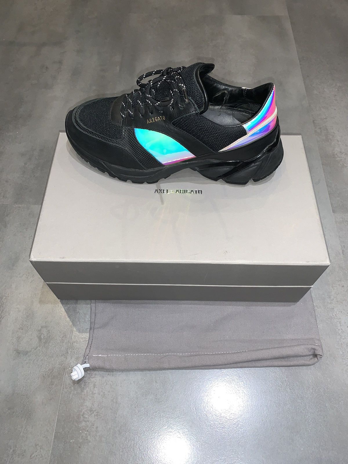 Axel Arigato SS19 Axel Arigato Tech Runner In Rainbow Black Size US 7 / EU 40 - 12 Thumbnail