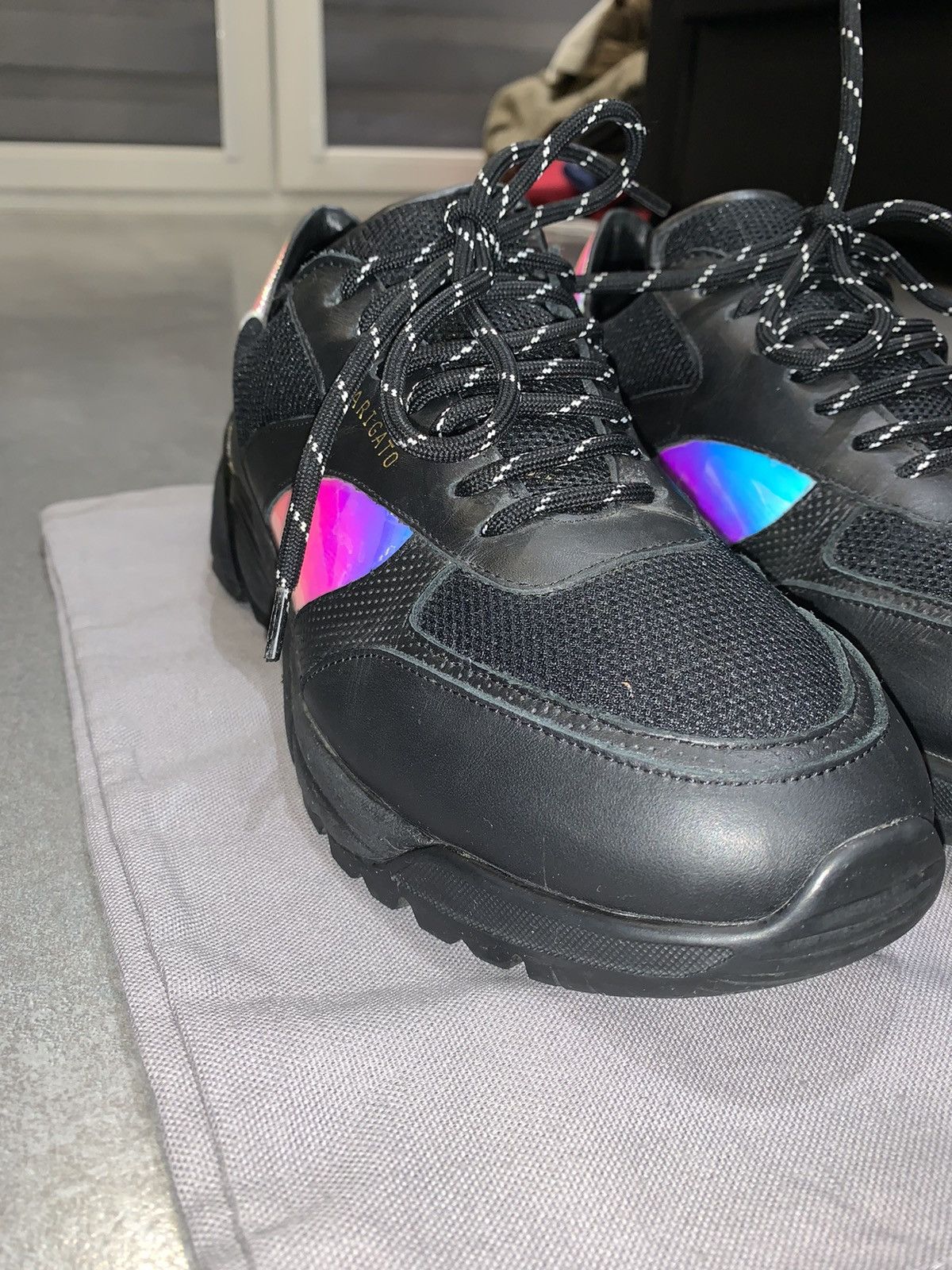 Axel Arigato SS19 Axel Arigato Tech Runner In Rainbow Black Size US 7 / EU 40 - 6 Thumbnail
