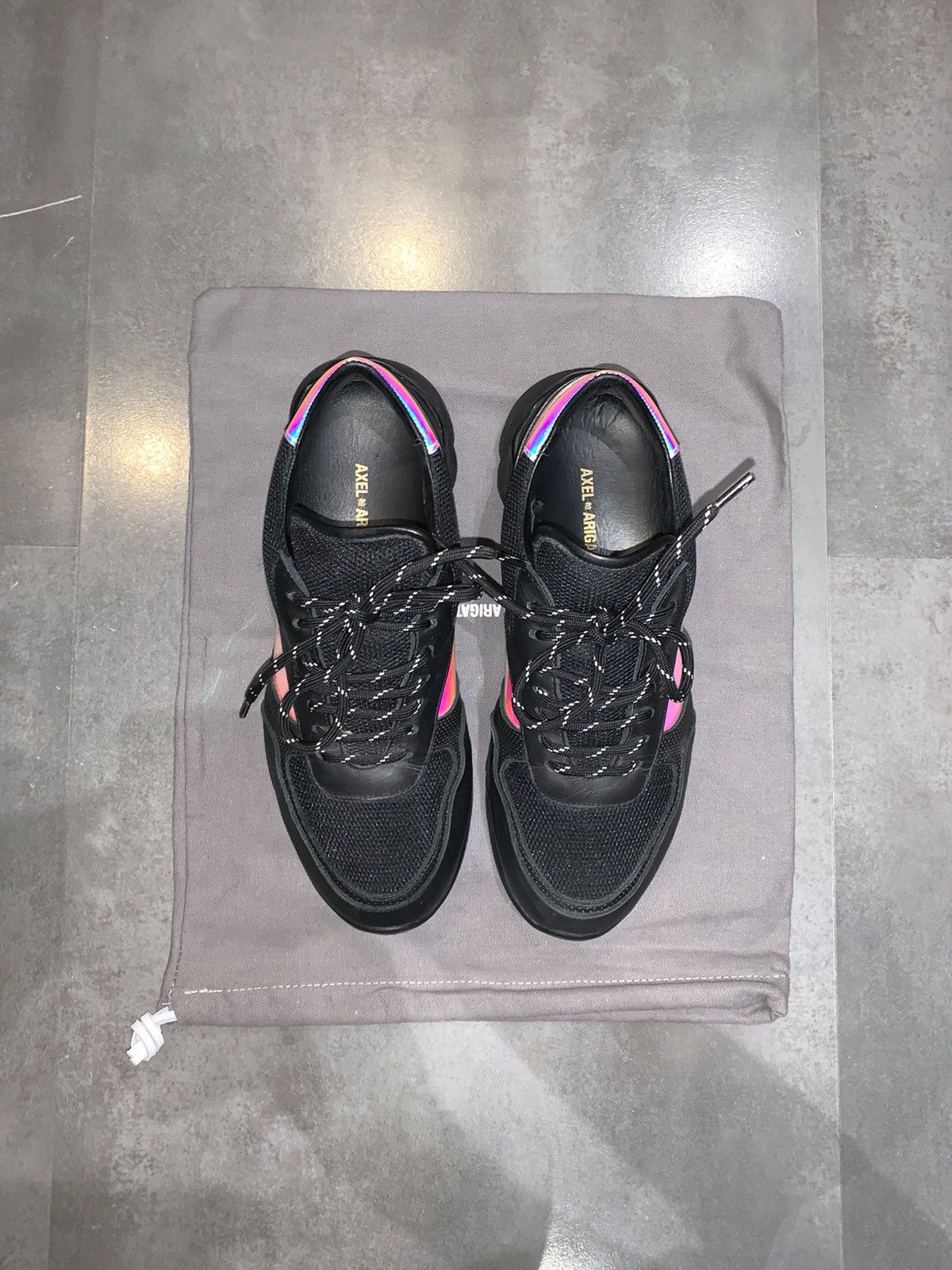 Axel Arigato SS19 Axel Arigato Tech Runner In Rainbow Black Size US 7 / EU 40 - 4 Thumbnail