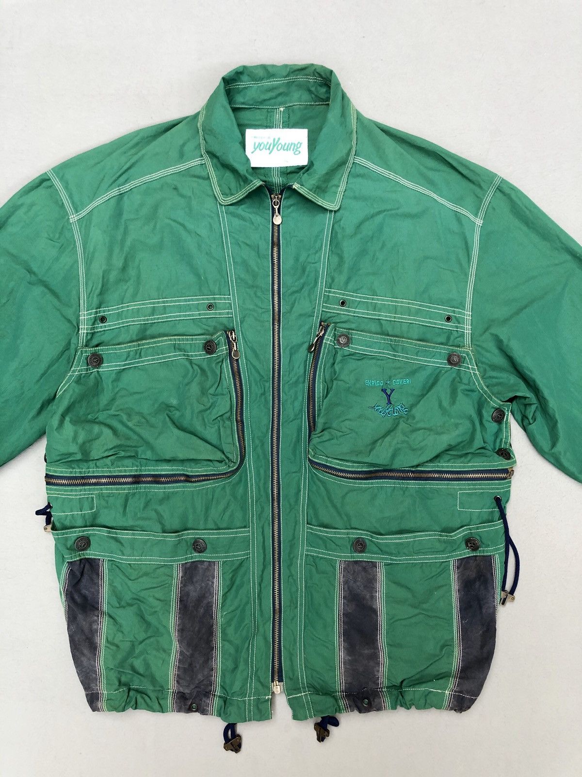 Enrico Coveri You Young by Enrico Coveri Multiple Pocket Light Jacket Size US M / EU 48-50 / 2 - 2 Thumbnail