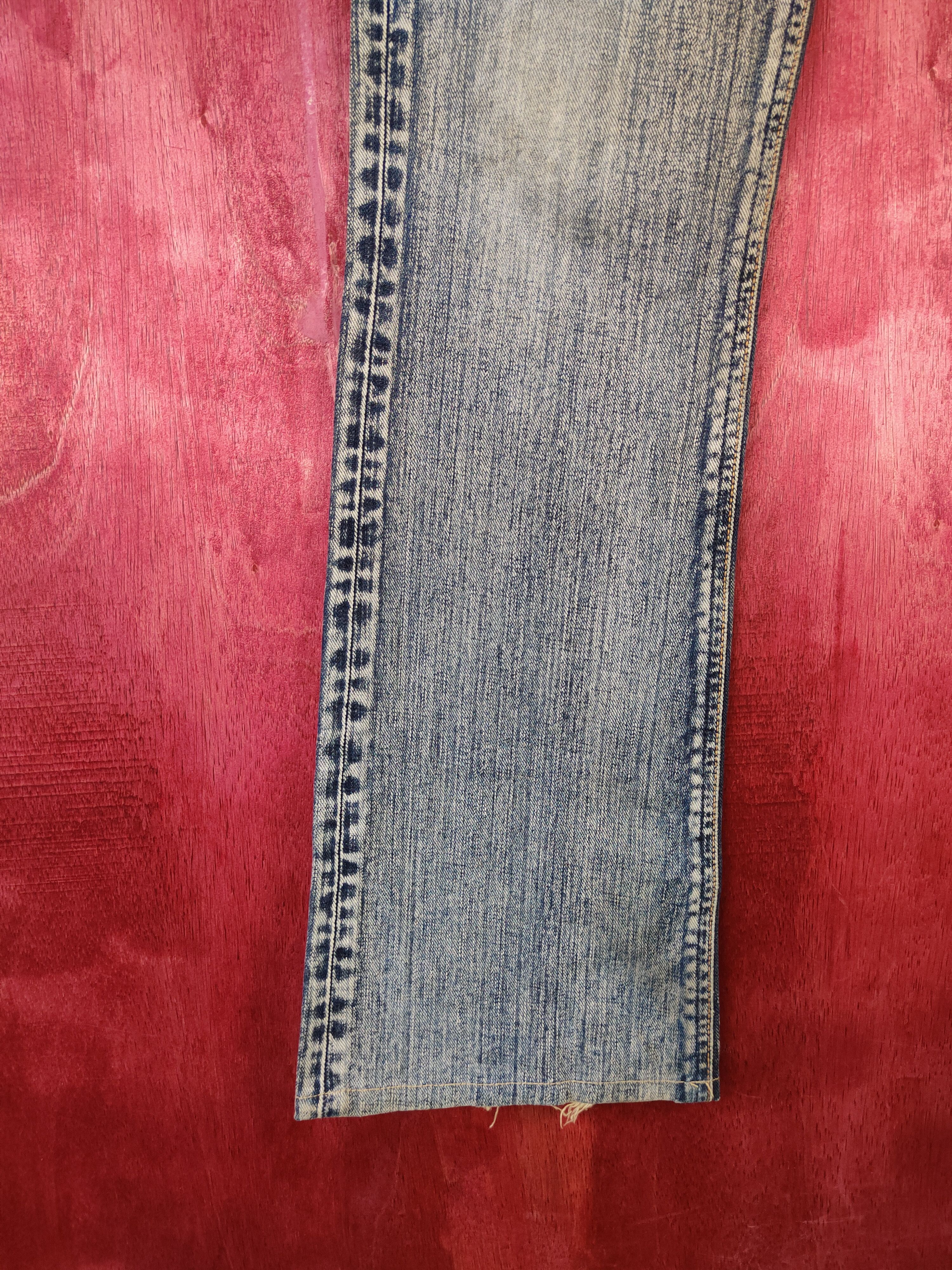 Japanese Brand Lee Riders®-Lady Blue faded denim Jeans #4898 Size 30" / US 8 / IT 44 - 4 Thumbnail