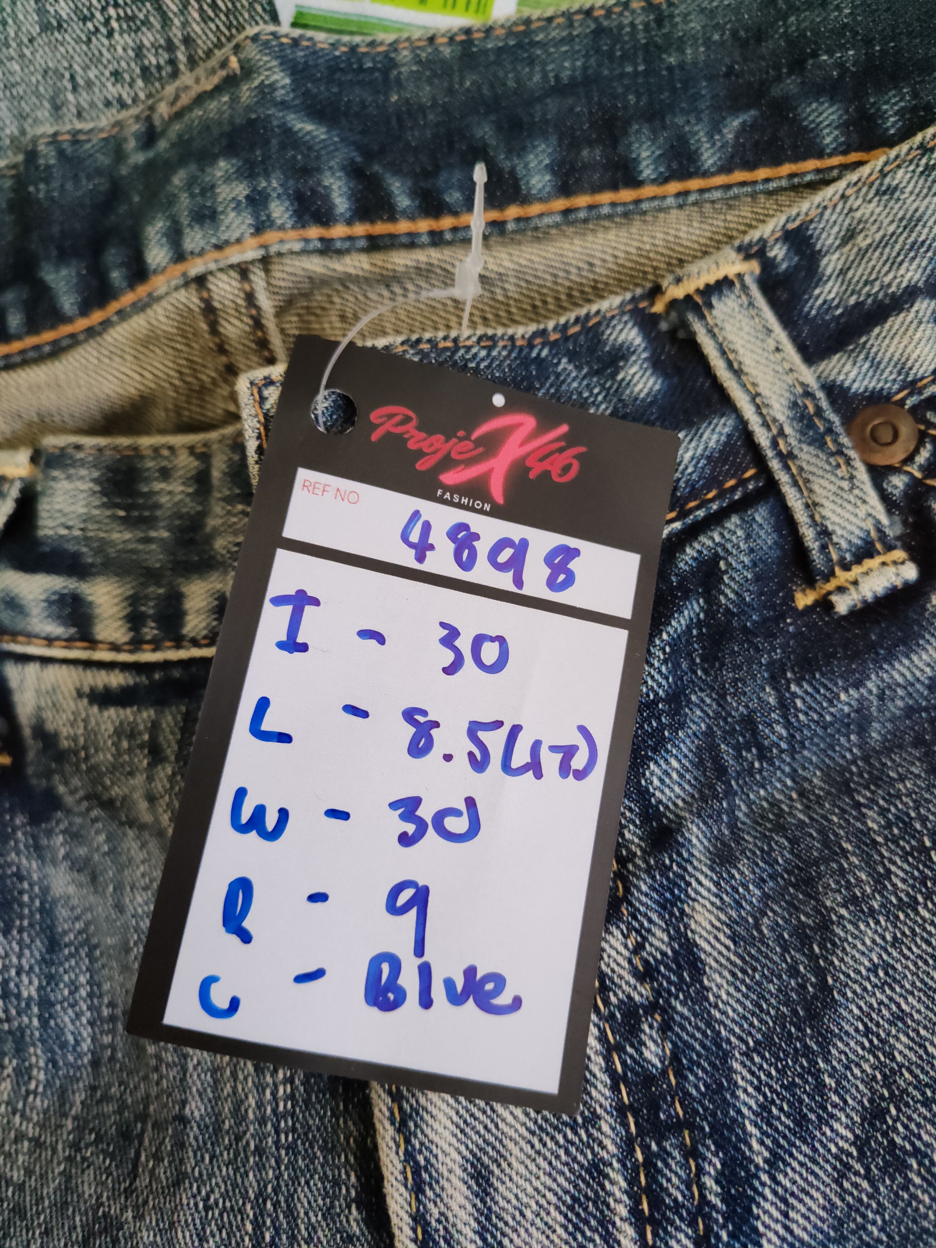 Japanese Brand Lee Riders®-Lady Blue faded denim Jeans #4898 Size 30" / US 8 / IT 44 - 15 Thumbnail