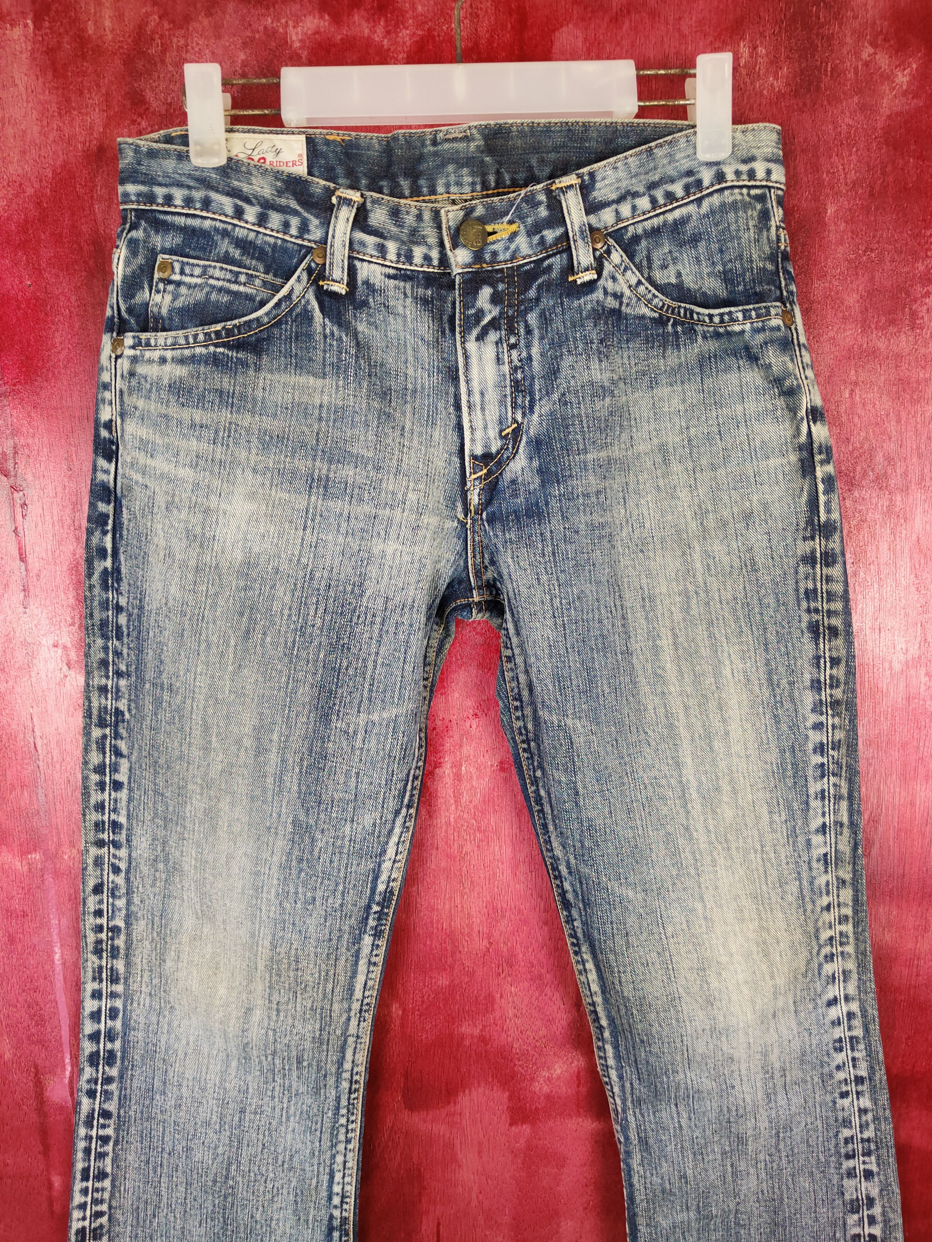 Japanese Brand Lee Riders®-Lady Blue faded denim Jeans #4898 Size 30" / US 8 / IT 44 - 2 Thumbnail