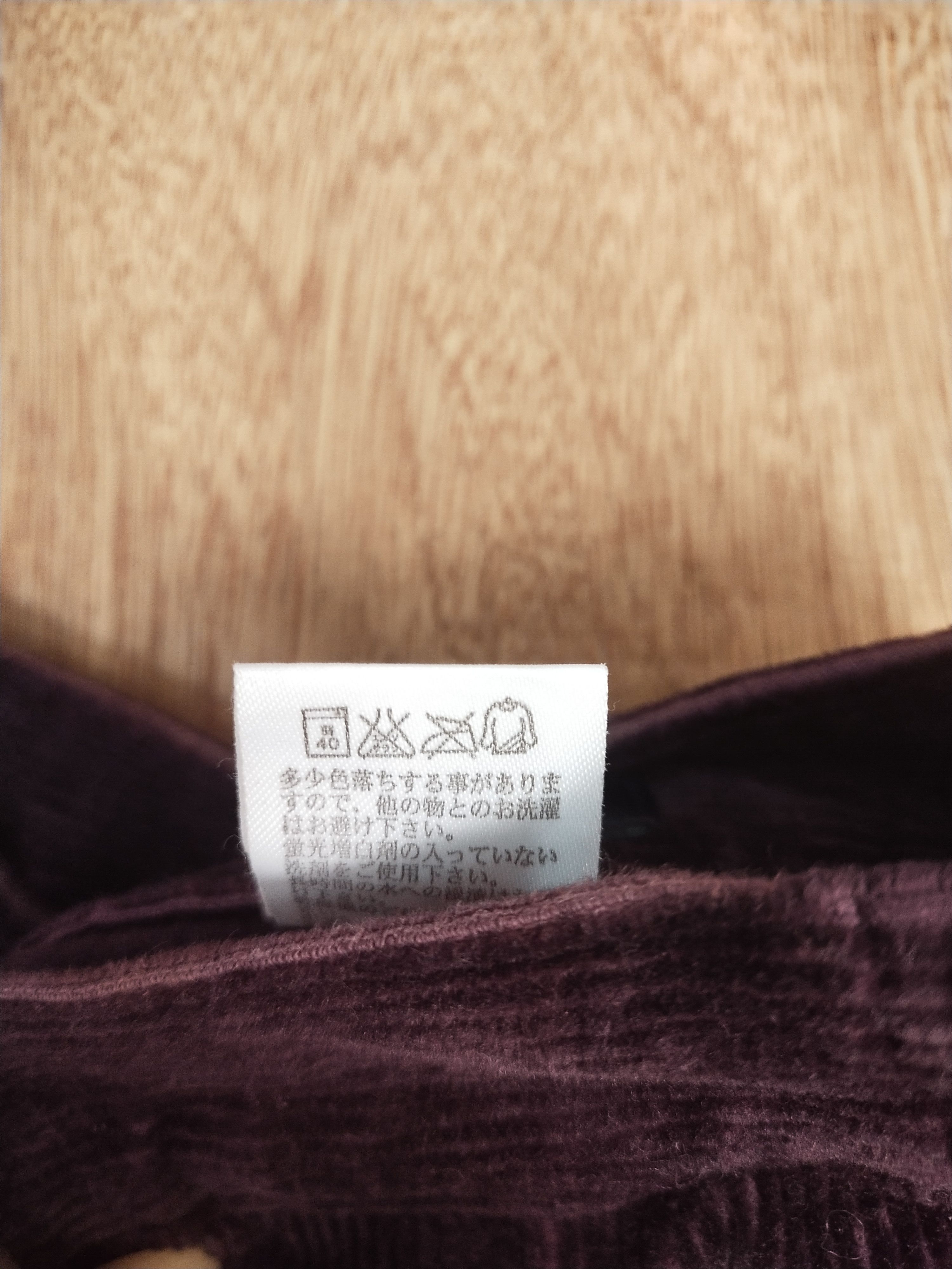 Vintage Uniqlo Women corduroy dark purple denim #S084 Size 28" / US 6 / IT 42 - 5 Thumbnail