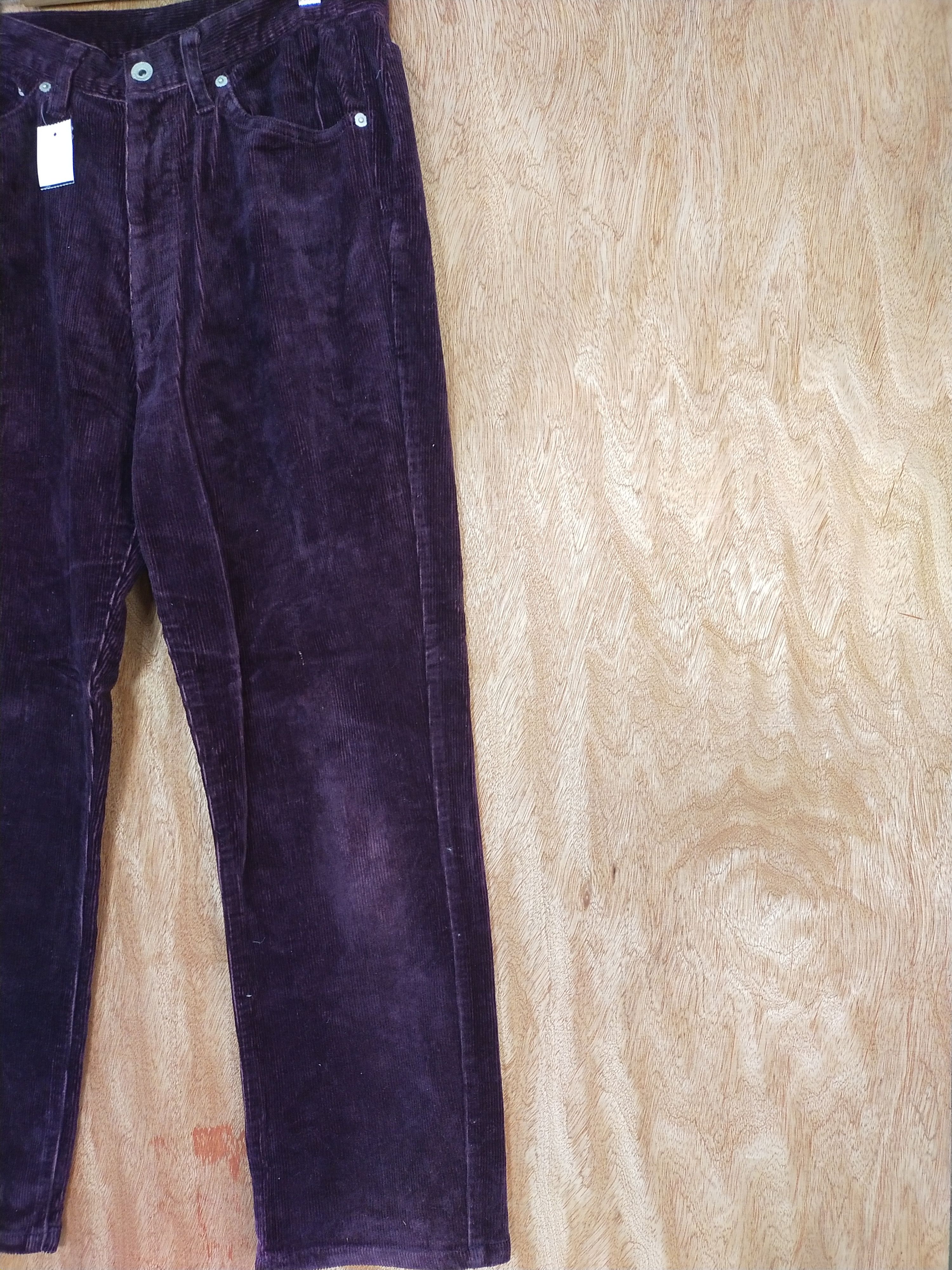 Vintage Uniqlo Women corduroy dark purple denim #S084 Size 28" / US 6 / IT 42 - 4 Thumbnail