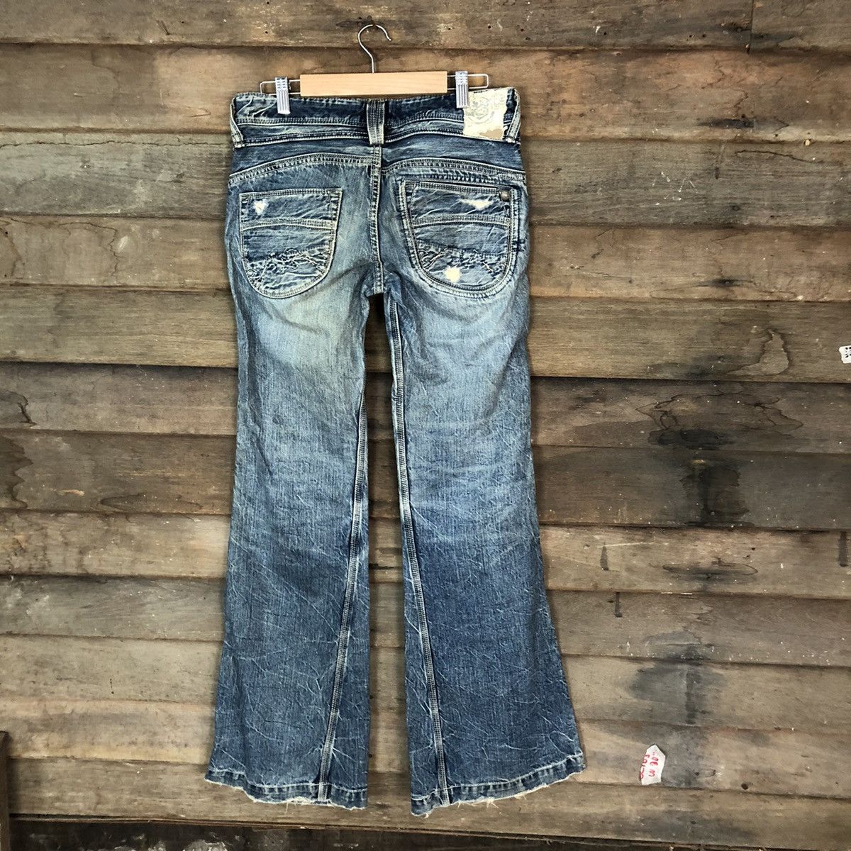 Japanese Brand Brappers Candy Vintage Distressed patchwork Denim Pants#5132 Size 30" / US 8 / IT 44 - 11 Thumbnail