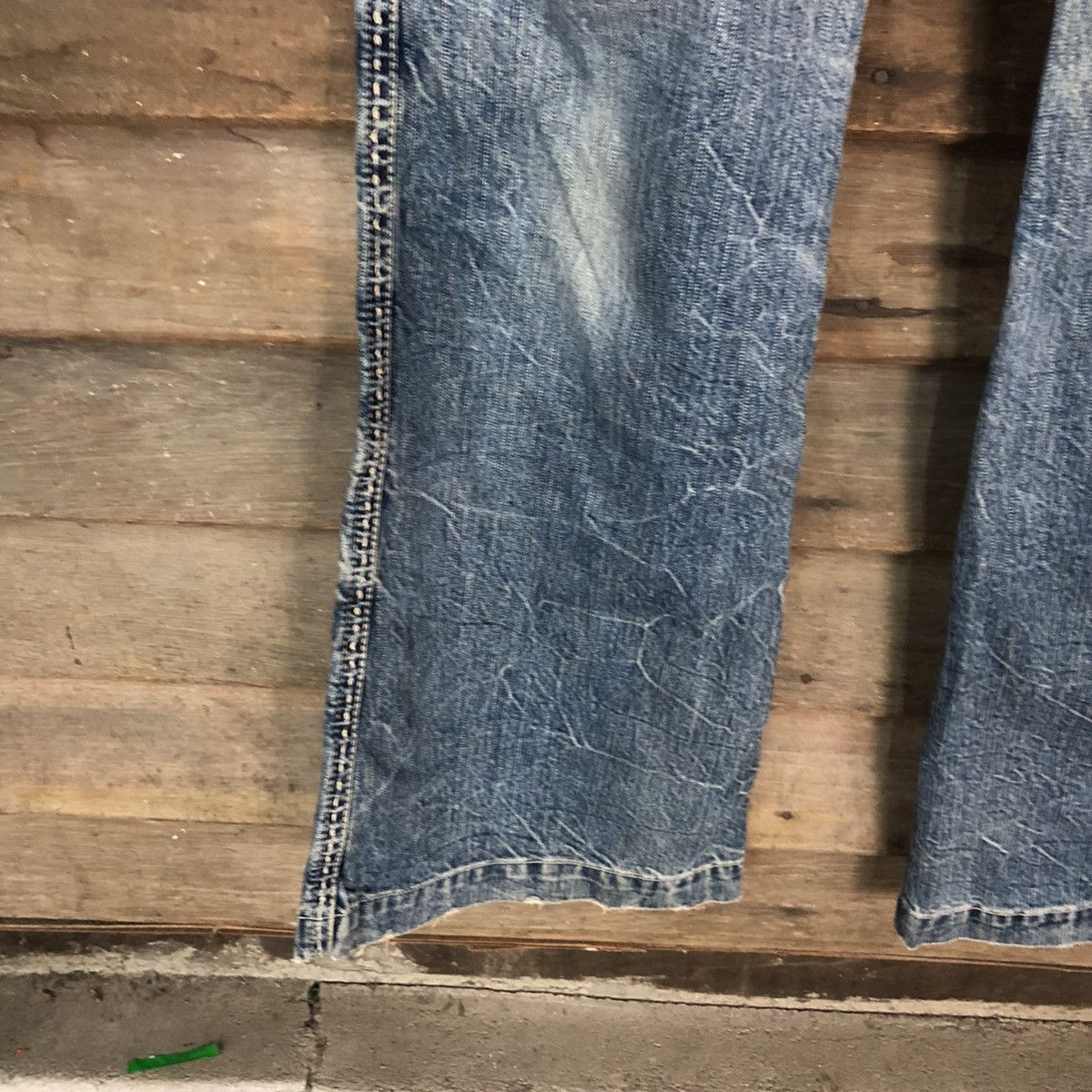 Japanese Brand Brappers Candy Vintage Distressed patchwork Denim Pants#5132 Size 30" / US 8 / IT 44 - 8 Thumbnail