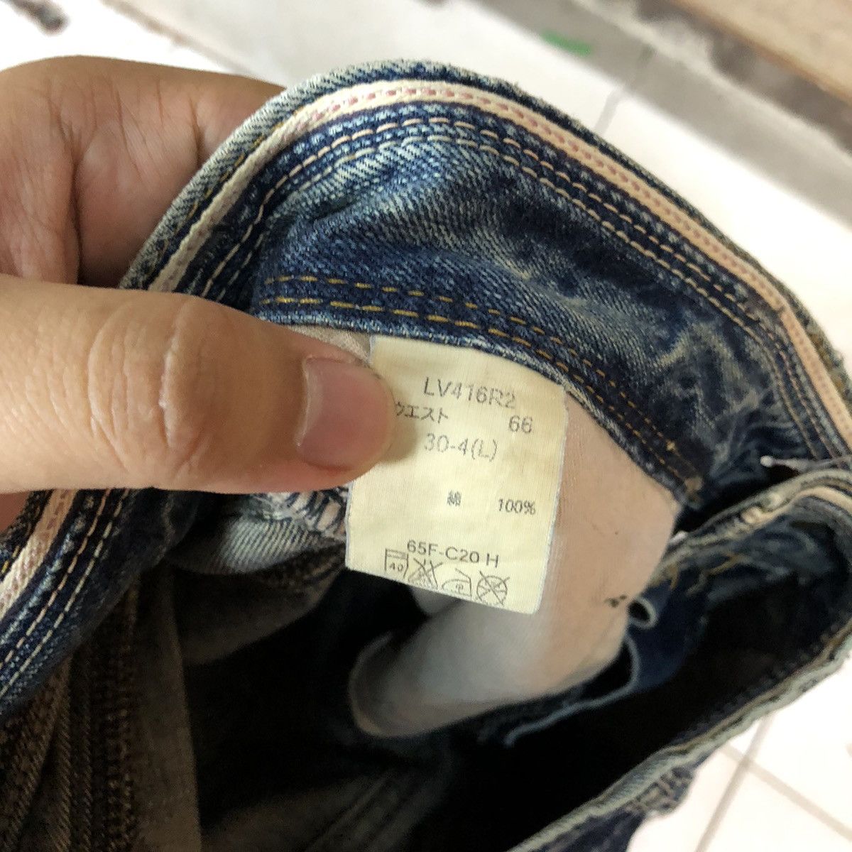 Japanese Brand Brappers Candy Vintage Distressed patchwork Denim Pants#5132 Size 30" / US 8 / IT 44 - 18 Thumbnail