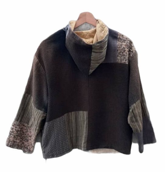 Japanese Brand Kapital Kountry Inspired Patchwork Button Hoodies Size US M / EU 48-50 / 2 - 4 Thumbnail