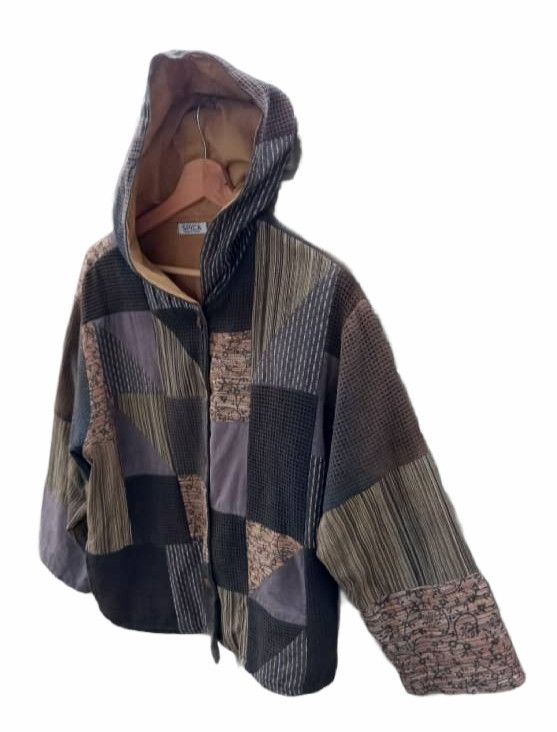 Japanese Brand Kapital Kountry Inspired Patchwork Button Hoodies Size US M / EU 48-50 / 2 - 5 Thumbnail
