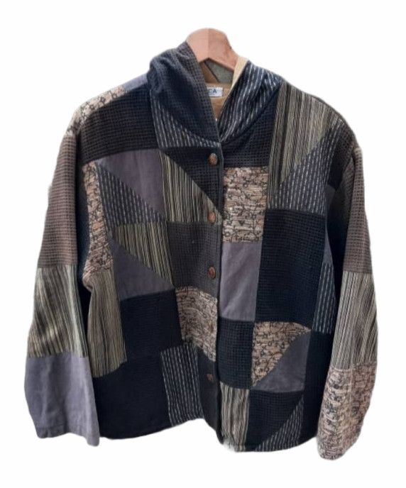 Japanese Brand Kapital Kountry Inspired Patchwork Button Hoodies Size US M / EU 48-50 / 2 - 3 Thumbnail