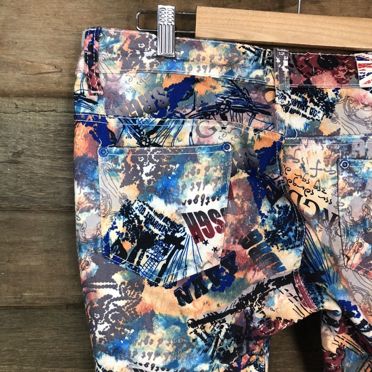 Japanese Brand Sencai Girls Full Print Mix Casual Pants #5075 Size 30" / US 8 / IT 44 - 11 Thumbnail