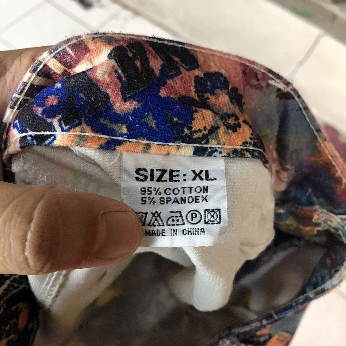 Japanese Brand Sencai Girls Full Print Mix Casual Pants #5075 Size 30" / US 8 / IT 44 - 15 Thumbnail