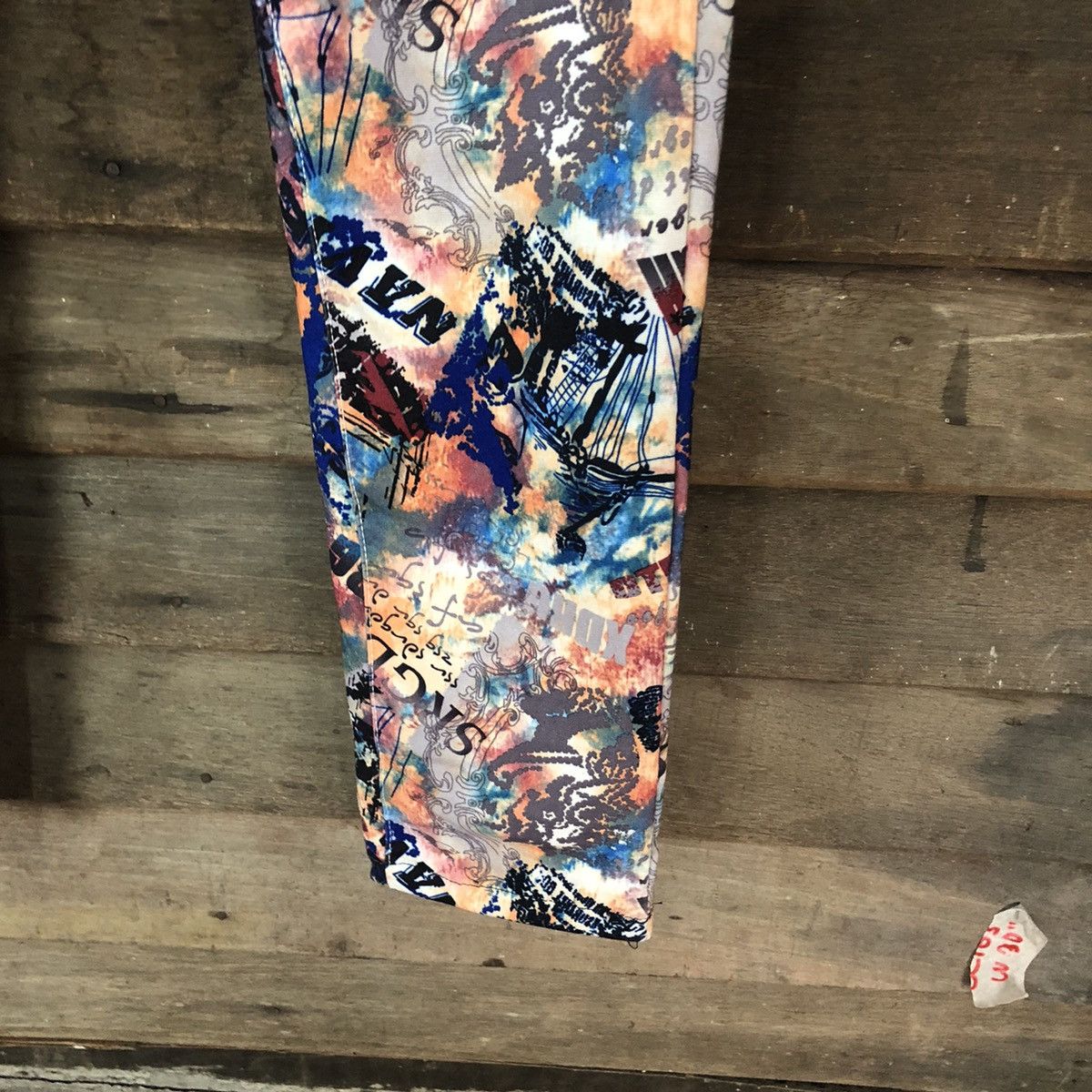 Japanese Brand Sencai Girls Full Print Mix Casual Pants #5075 Size 30" / US 8 / IT 44 - 7 Thumbnail