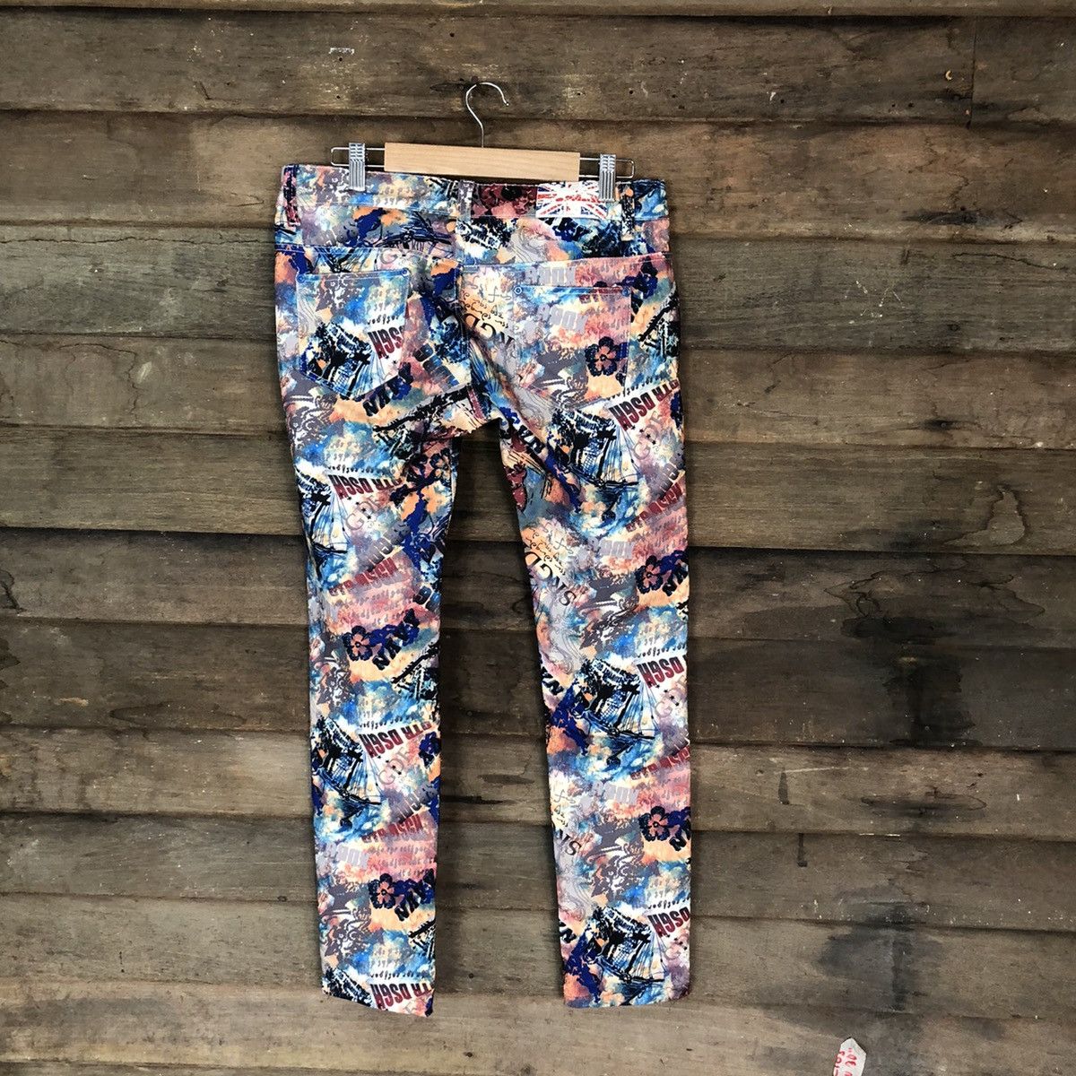 Japanese Brand Sencai Girls Full Print Mix Casual Pants #5075 Size 30" / US 8 / IT 44 - 8 Thumbnail