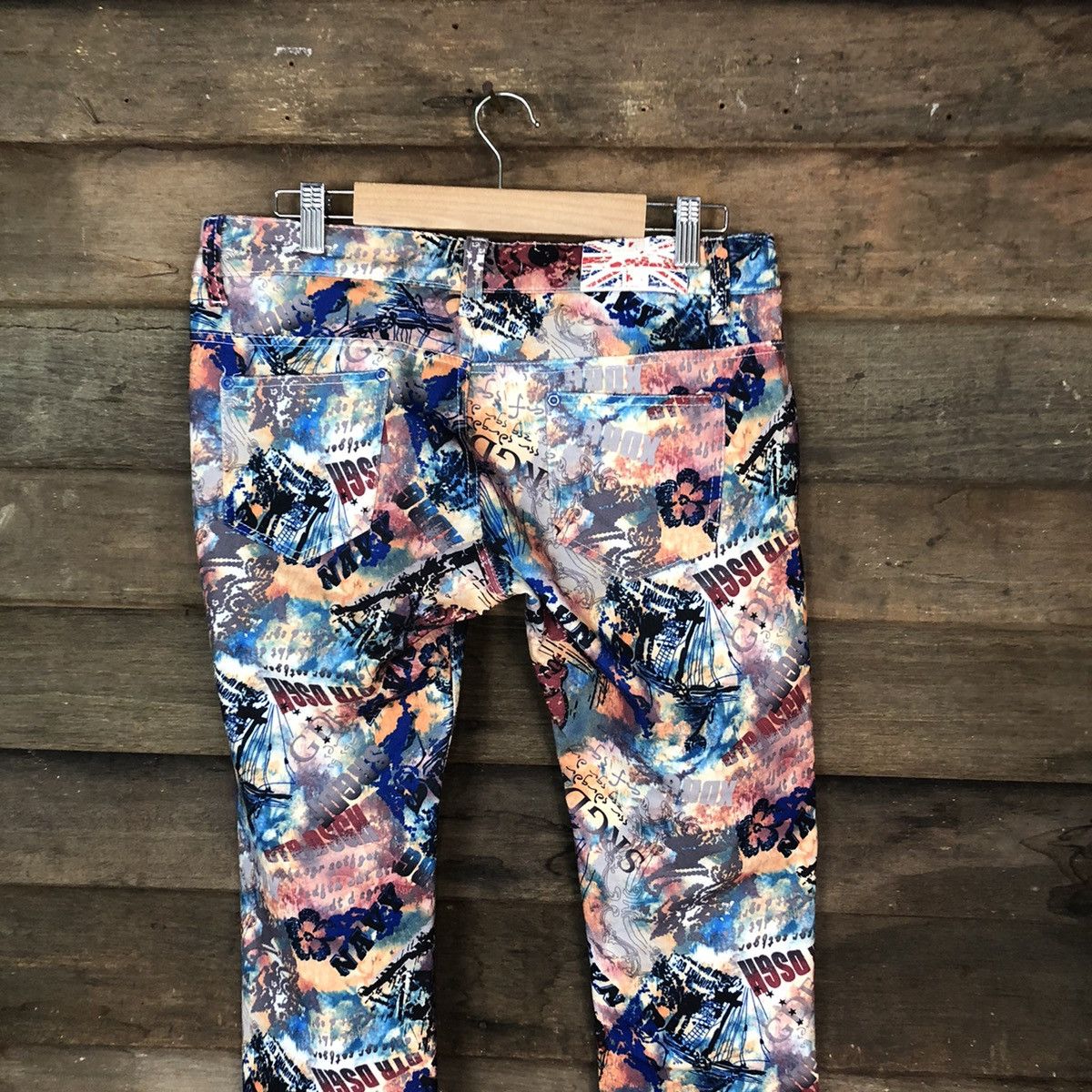 Japanese Brand Sencai Girls Full Print Mix Casual Pants #5075 Size 30" / US 8 / IT 44 - 9 Thumbnail