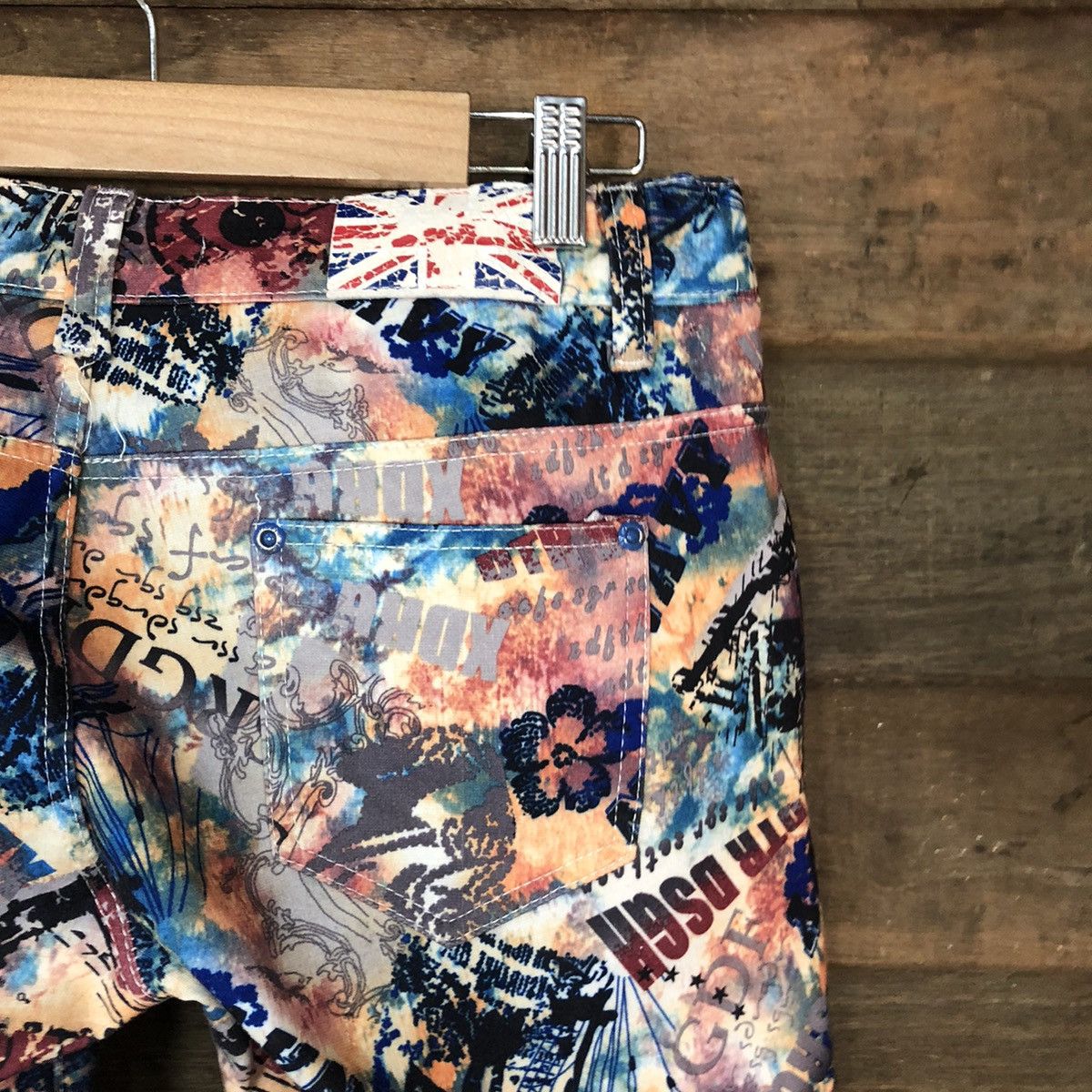 Japanese Brand Sencai Girls Full Print Mix Casual Pants #5075 Size 30" / US 8 / IT 44 - 12 Thumbnail
