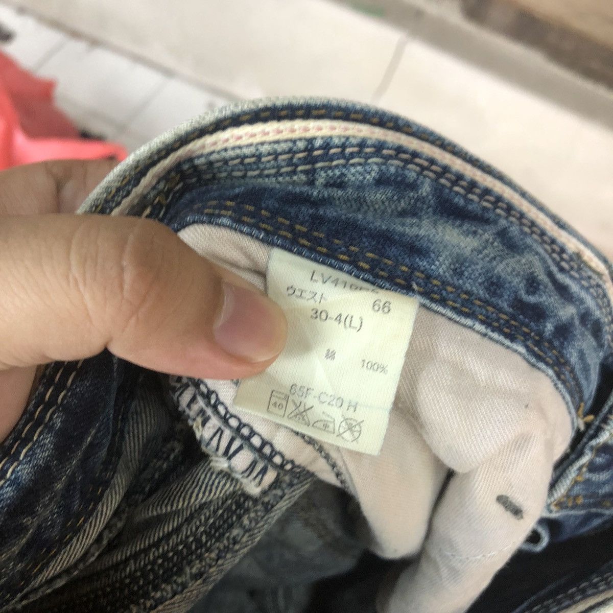 Japanese Brand DL Brappers Cady Vintage Blue distressed Denim Pants #5101 Size 28" / US 6 / IT 42 - 17 Thumbnail