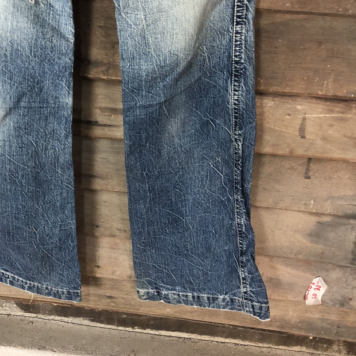 Japanese Brand DL Brappers Cady Vintage Blue distressed Denim Pants #5101 Size 28" / US 6 / IT 42 - 8 Thumbnail