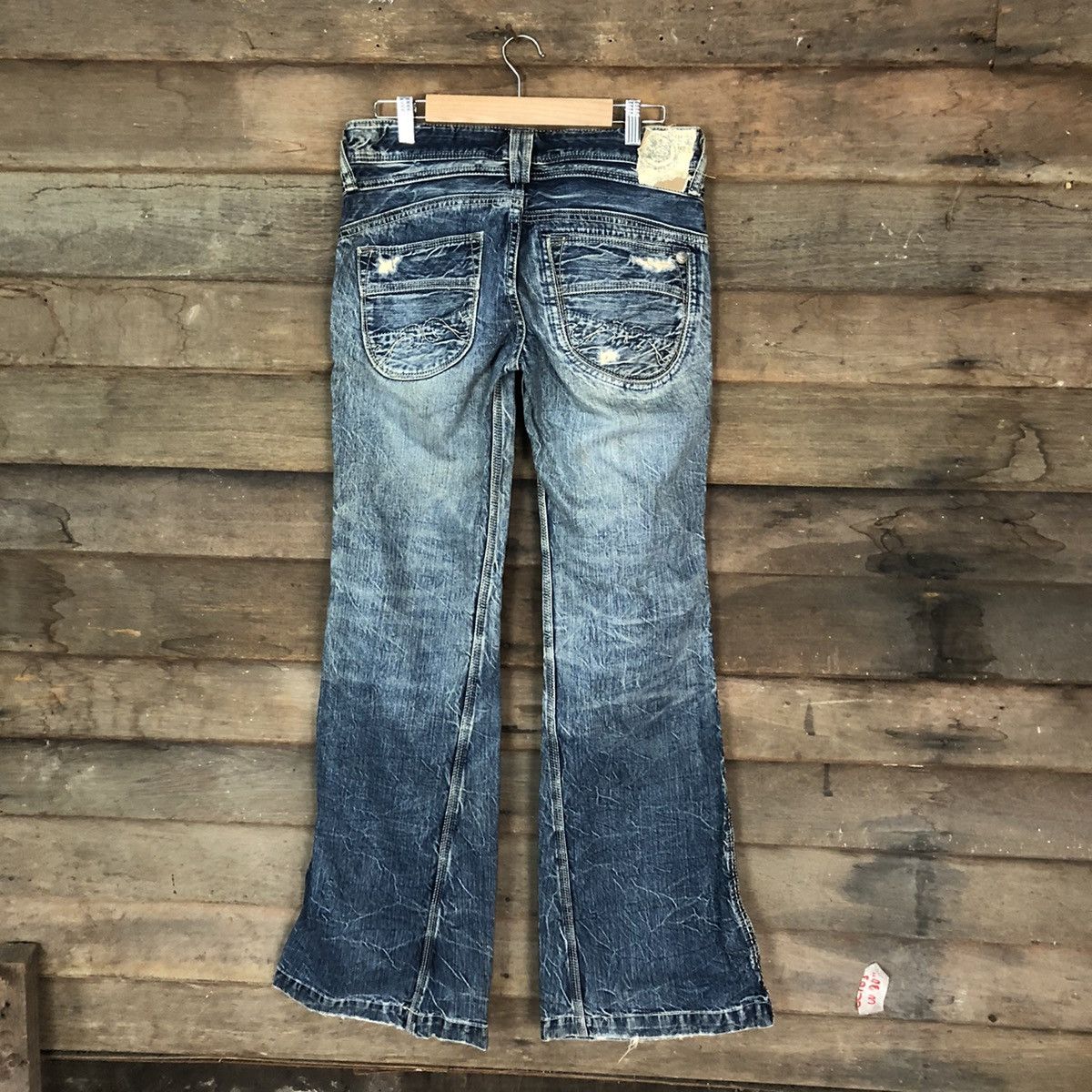 Japanese Brand DL Brappers Cady Vintage Blue distressed Denim Pants #5101 Size 28" / US 6 / IT 42 - 10 Thumbnail